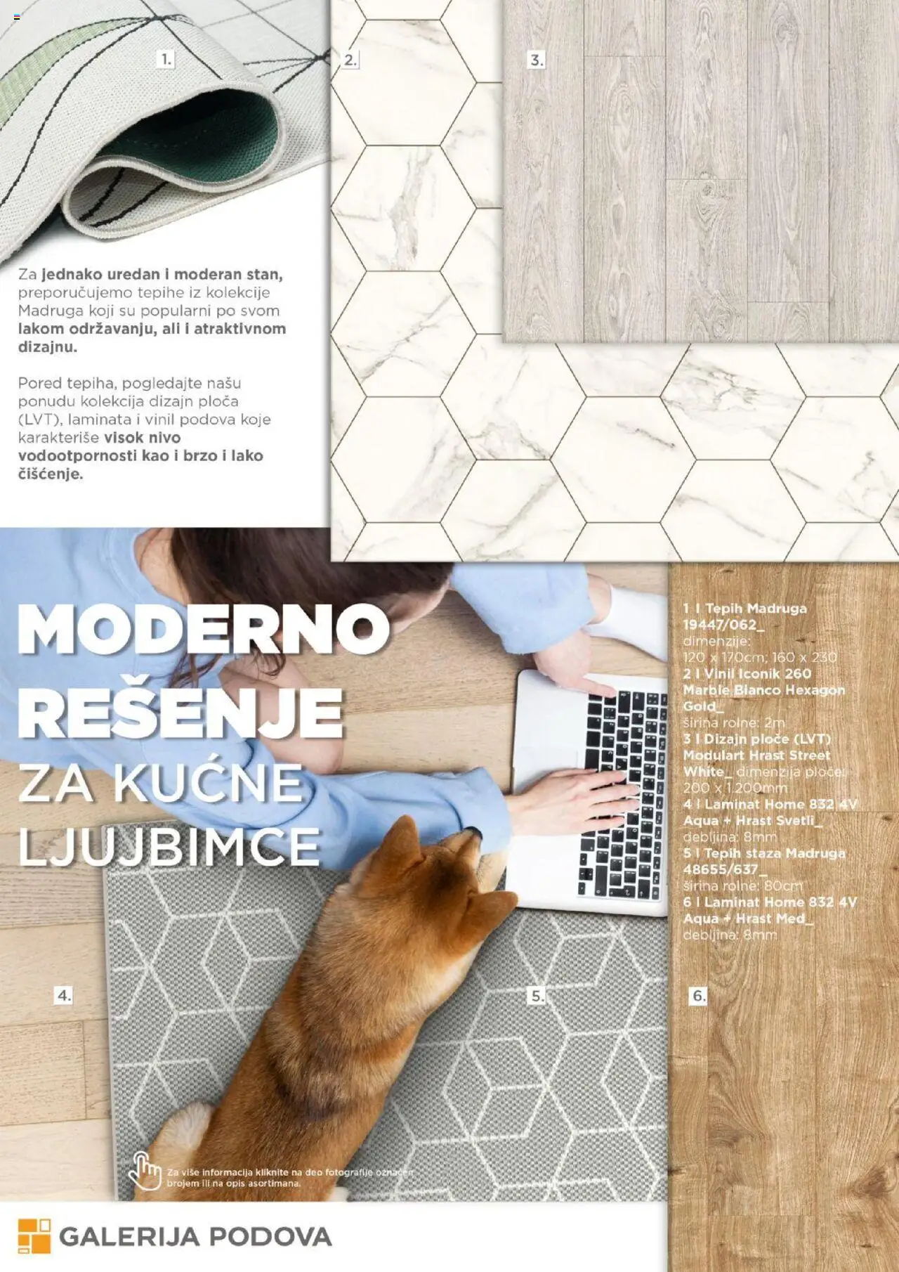 Galerija Podova katalog - važi od 31.01.2025 | Strana: 15 | Proizvode: Tepih, Med