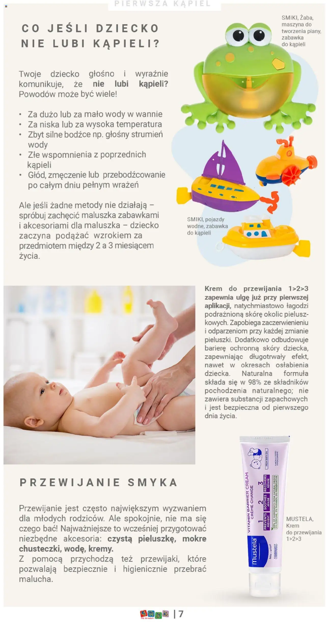 Smyk Gazetka - Welcome Little One od 24.04.2025 | Strona: 7 | Produkty: Kąpiel, Krem