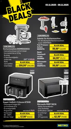 Metro - Black Friday ab 03.10.2025 gültig | Seite: 21 | Produkte: Mikrowelle, Grill
