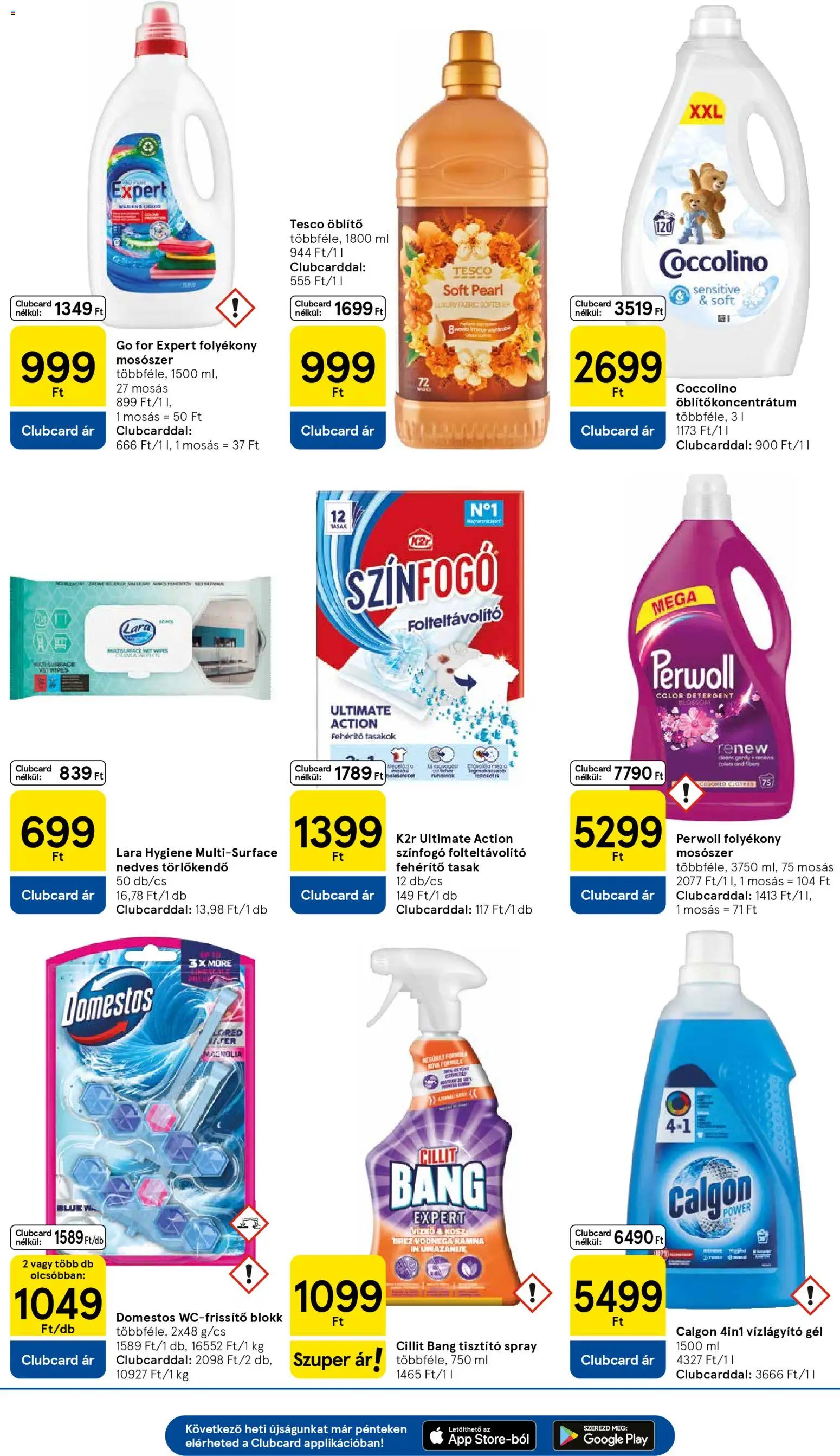 Tesco akciós ujság - amely érvényes a következő dátumtól: 02.01.2026 | Oldal: 13 | Termékek: Törlőkendő, Öblítő, Folyékony mosószer, Nedves törlőkendő