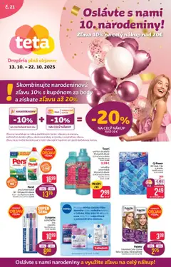 Teta drogerie leták platný od 13.10.2025