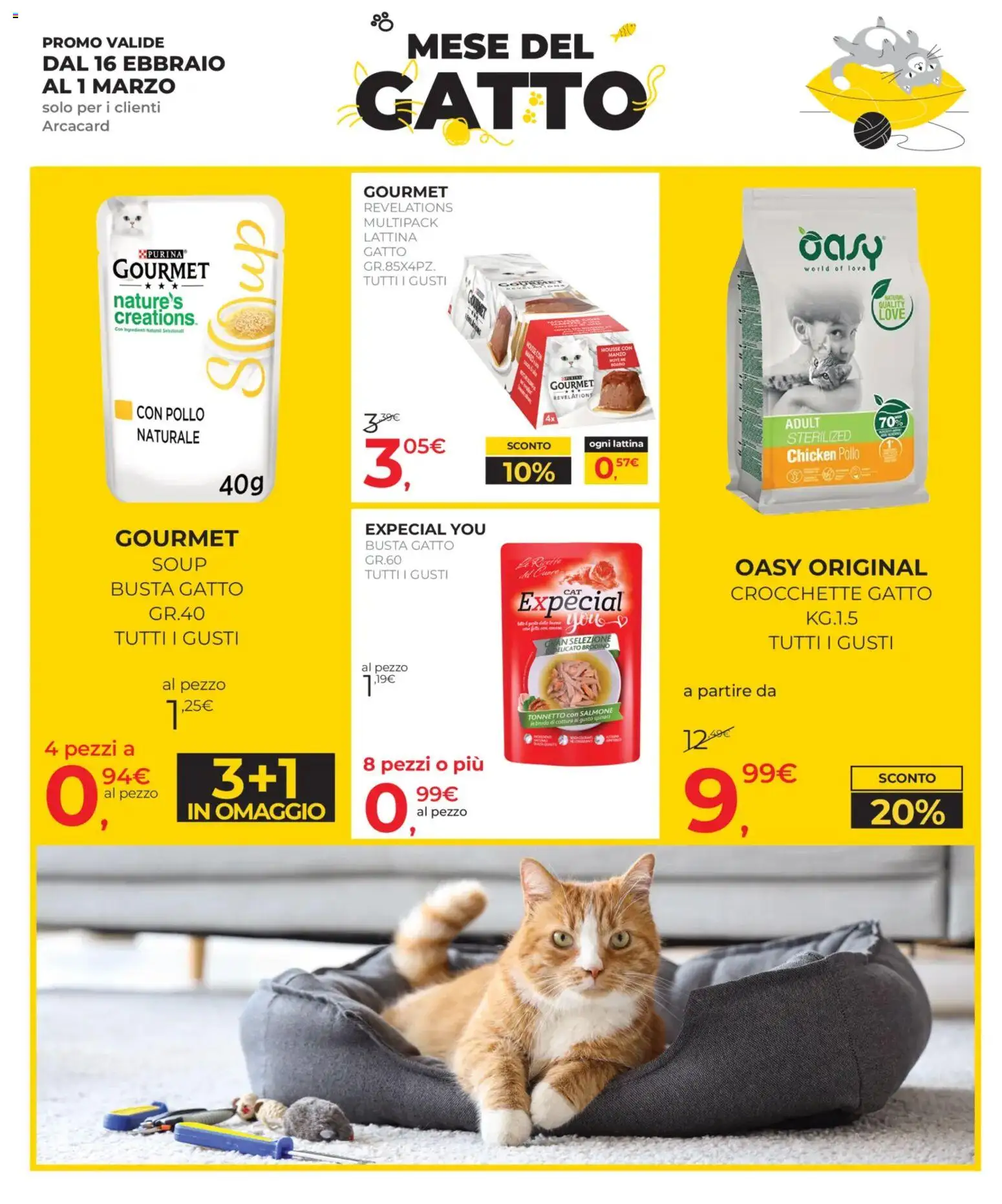 Volantino Arcaplanet del 16.02.2026 | Pagina: 17 | Prodotti: Pollo, Salmone, Manzo, Spinaci