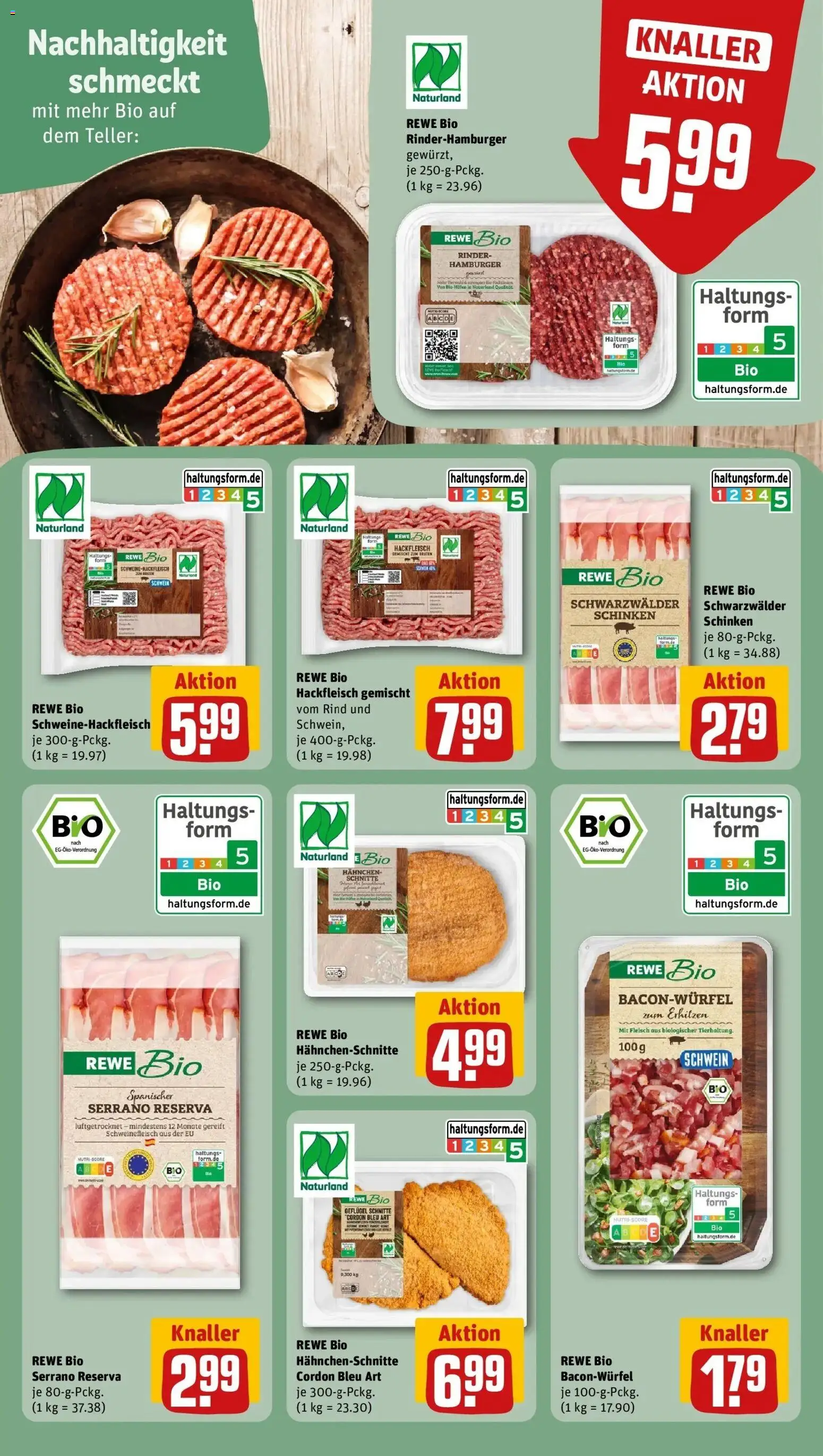 Rewe prospekt Königs Wusterhausen / Niederlehme	 – gültig ab 16.02.2026 | Seite: 21 | Produkte: Hahnchen, Schinken, Schweinefleisch, Hackfleisch