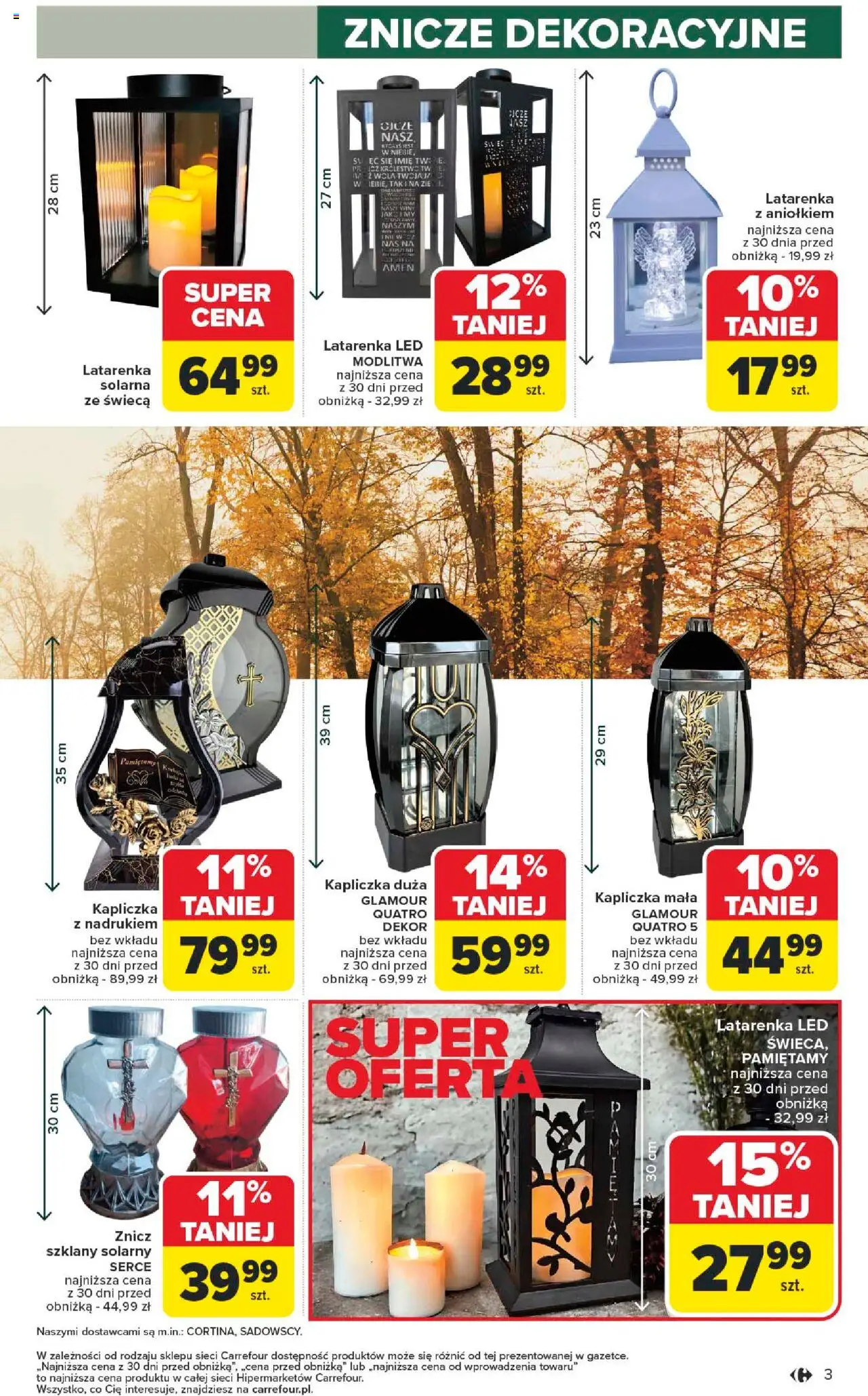 Carrefour Gazetka - Łap okazje od 09.10.2025 | Strona: 3 | Produkty: Znicze