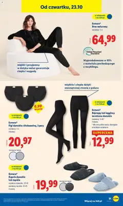 Pogląd oferty "Esmara® Kapcie damskie lub męskie, rozmiary damskie: 37-41, rozmiary męskie: 41-45, 4 wzory" - ważna od 20.10.2025 | Strona: 35