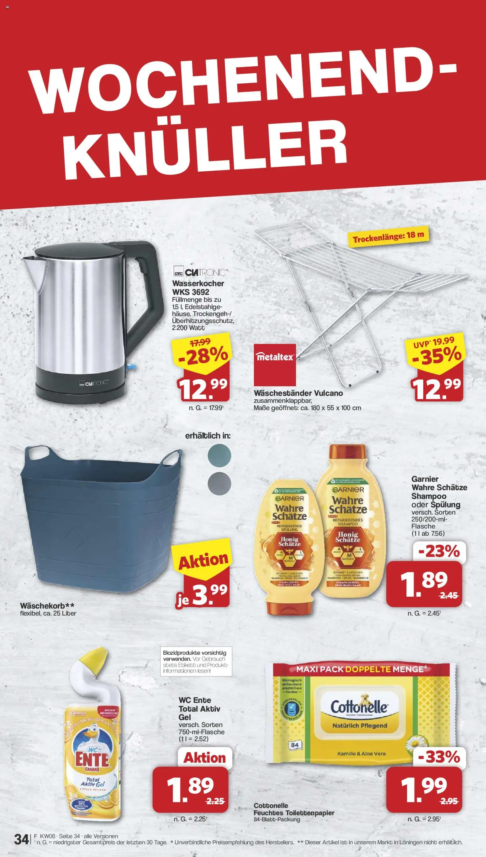 Famila Nordwest Prospekt 	 – gültig ab 02.02.2026 | Seite: 36 | Produkte: Wasserkocher, Spülung, Ente, Feuchtes Toilettenpapier