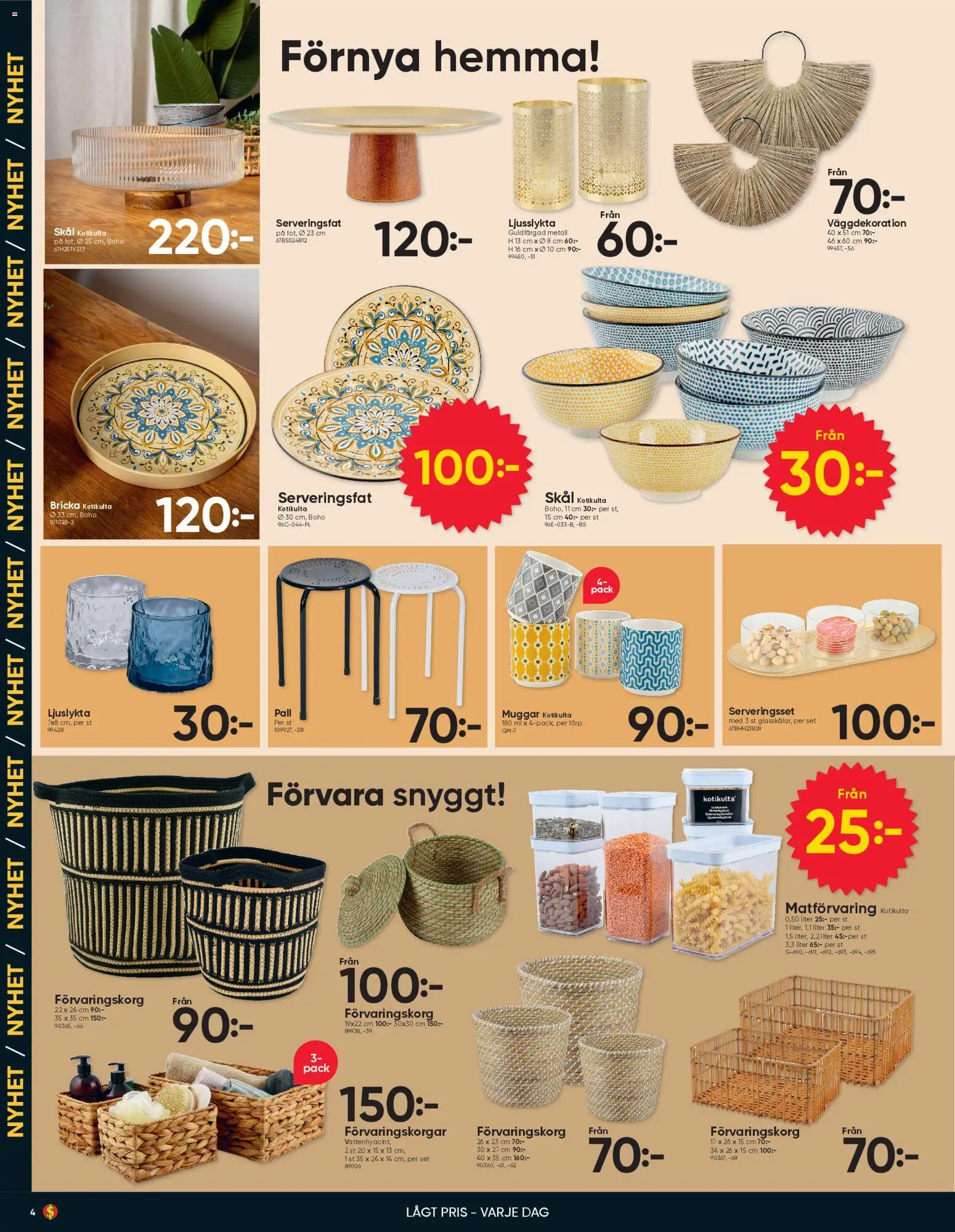 Dollar Store reklamblad aktuell från 02.03.2026 | Sida: 4 | Produkter: Pall, Set