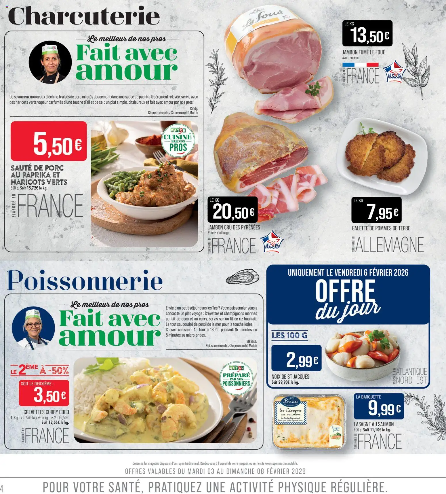 {H1} | Page: 4 | Produits: Paprika, Persil, Lait de coco, Crevettes