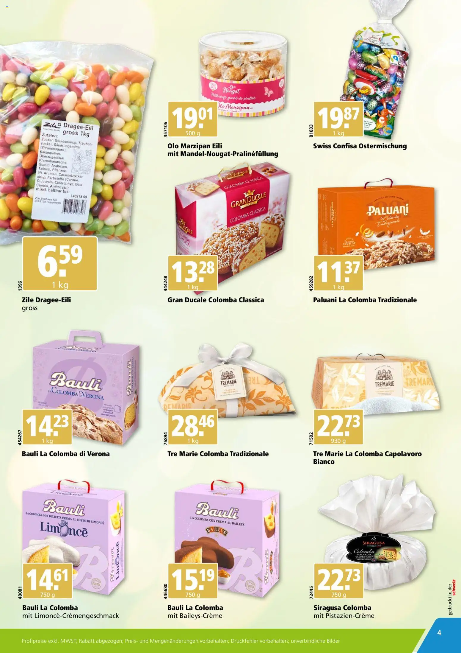 Aligro Aktionen Ostern Chavannes, Matran, Genf, Sitten – gültig ab 16.02.2026 | Seite: 4 | Produkte: Bilder