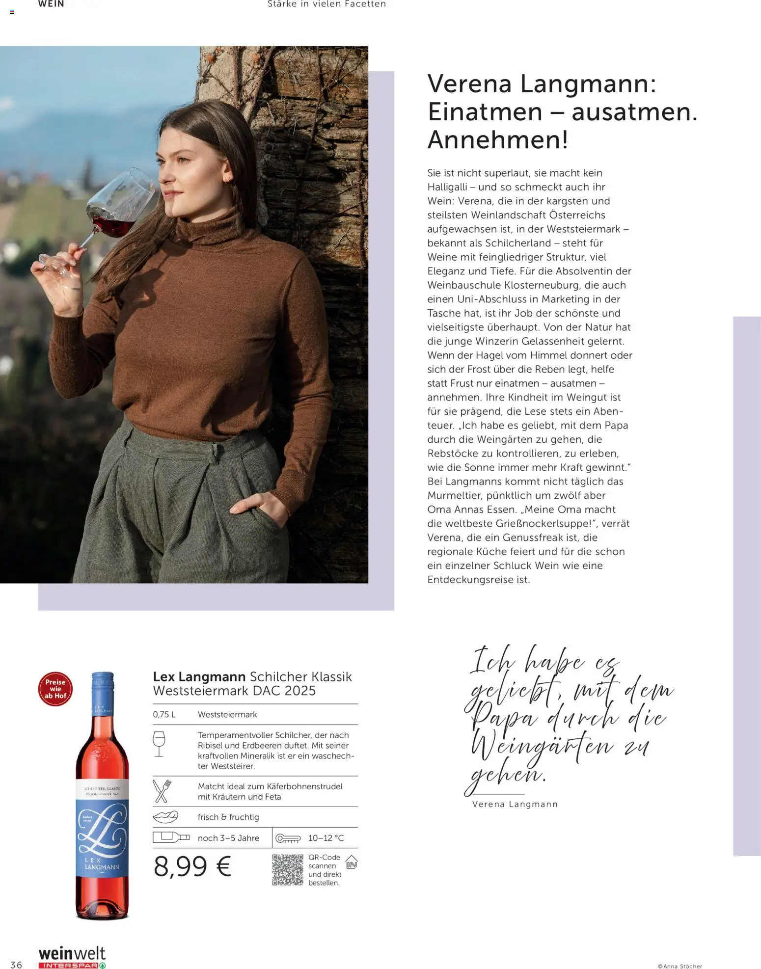 Interspar Meine Weinwelt Frühling 2026 gültig ab 05.03.2026 | Seite: 36 | Produkte: Erdbeeren, Tasche, Wein