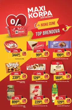 Maxi katalog - pregled Maxi kataloga - važi od 12.03.2026 | Strana: 4 | Proizvode: Bombone, Milka, Kafa, Čokolada