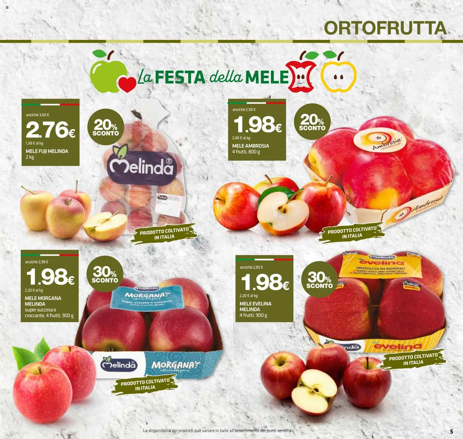 Volantino Superconti del 12.03.2026 | Pagina: 5 | Prodotti: Mele