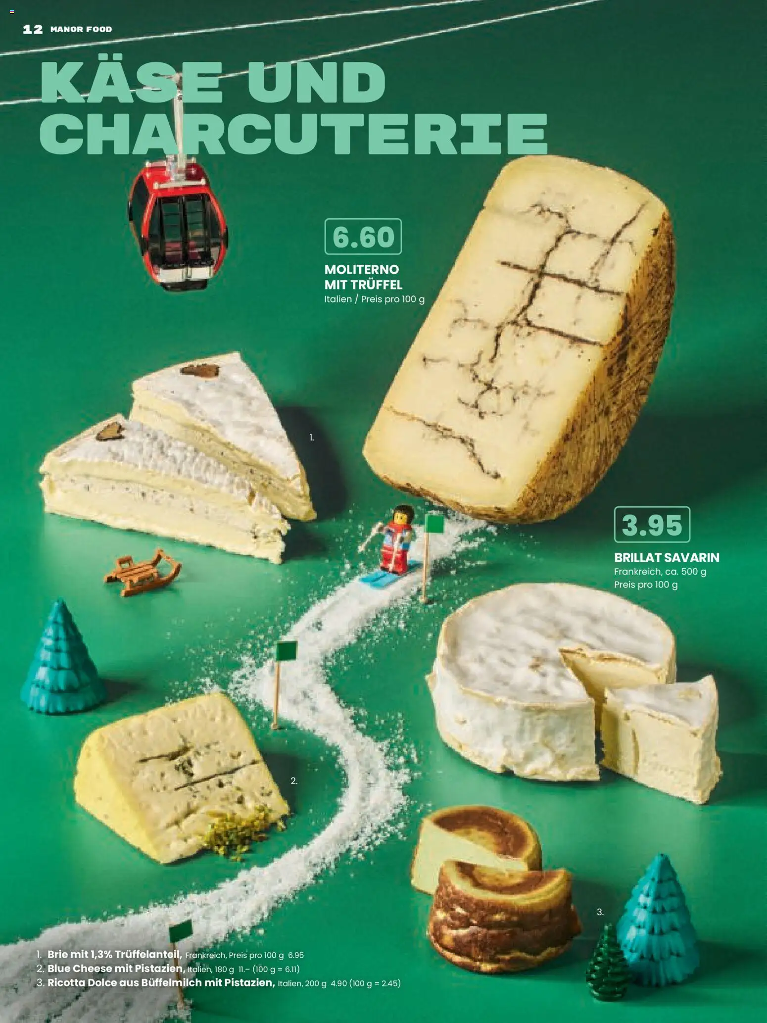 Manor Aktionen Frohes Fest für Grosse Kinder – gültig ab 09.12.2025 | Seite: 12 | Produkte: Käse