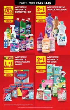 Pogląd oferty "Wszystkie produkty Domestos i Cif, Produkty czyszczące Domestos i Cif" - ważna od 12.02.2026 | Strona: 31 | Produkty: Karta, Cleaner, Domestos, Perfumy