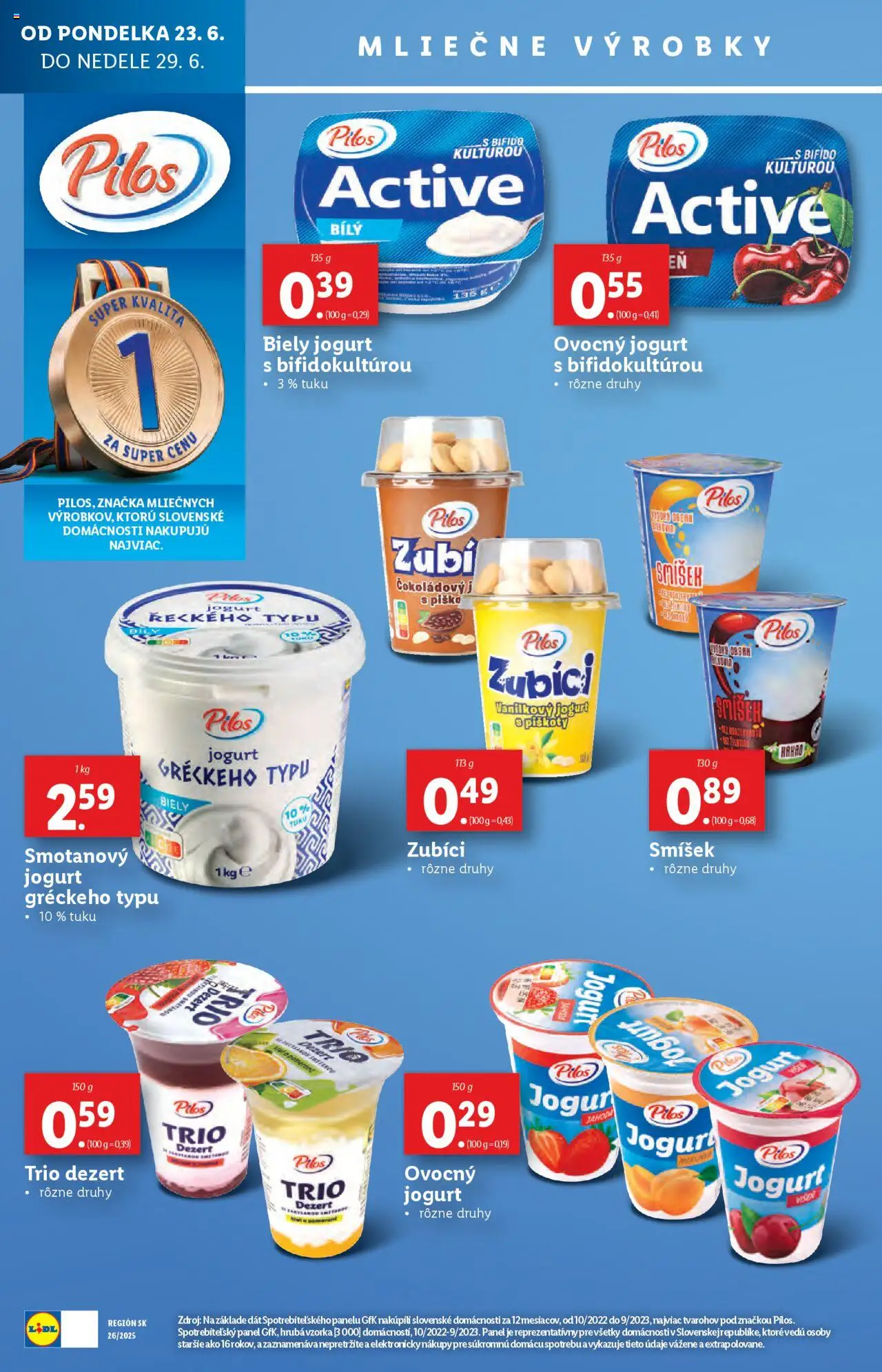 Lidl leták │ platný od 23.06.2025 | Strana: 38 | Produkty: Jogurt, Biely jogurt