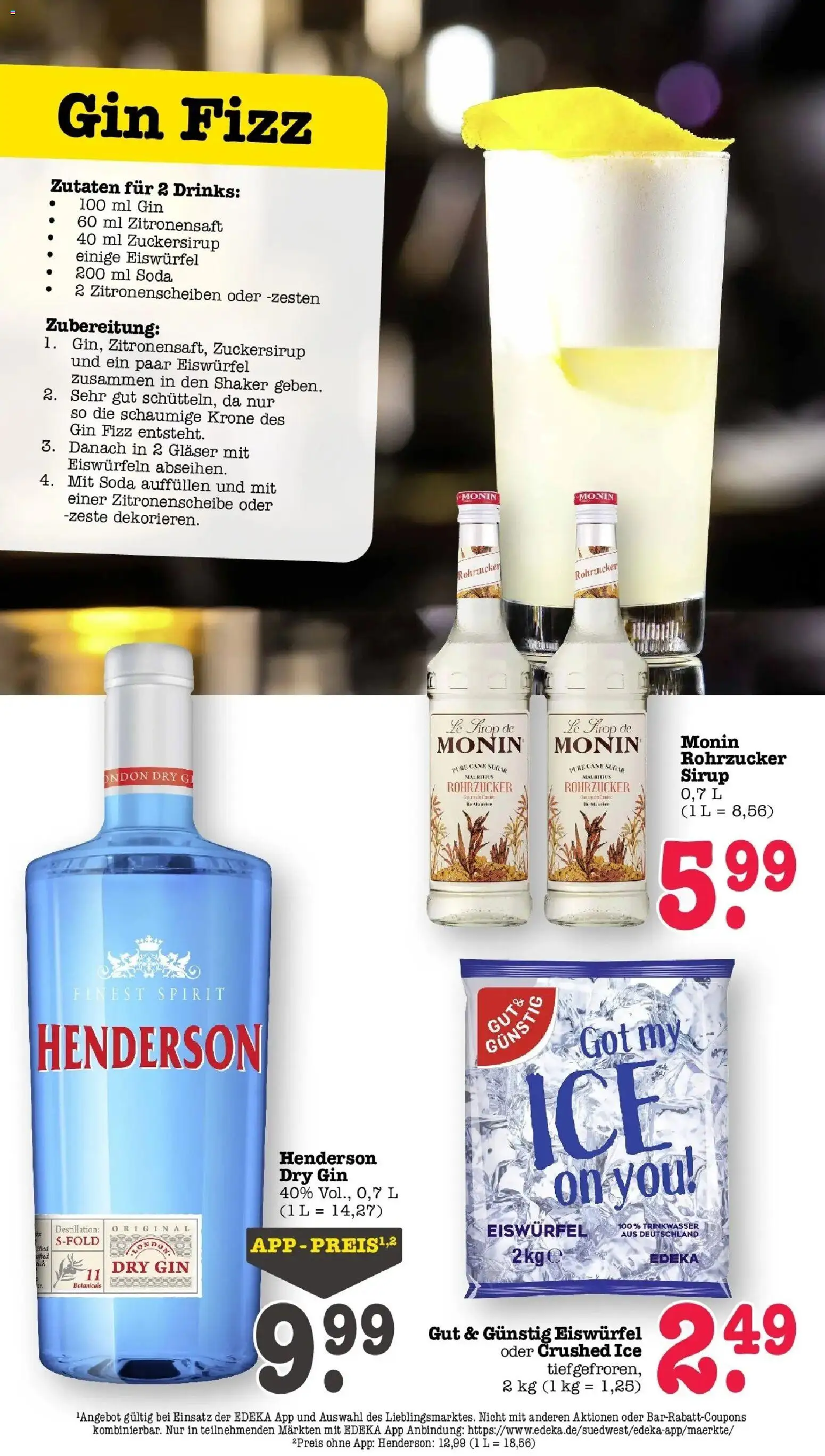 Edeka prospekt Offenbach	 – gültig ab 20.04.2026 | Seite: 45 | Produkte: Sirup, Gin