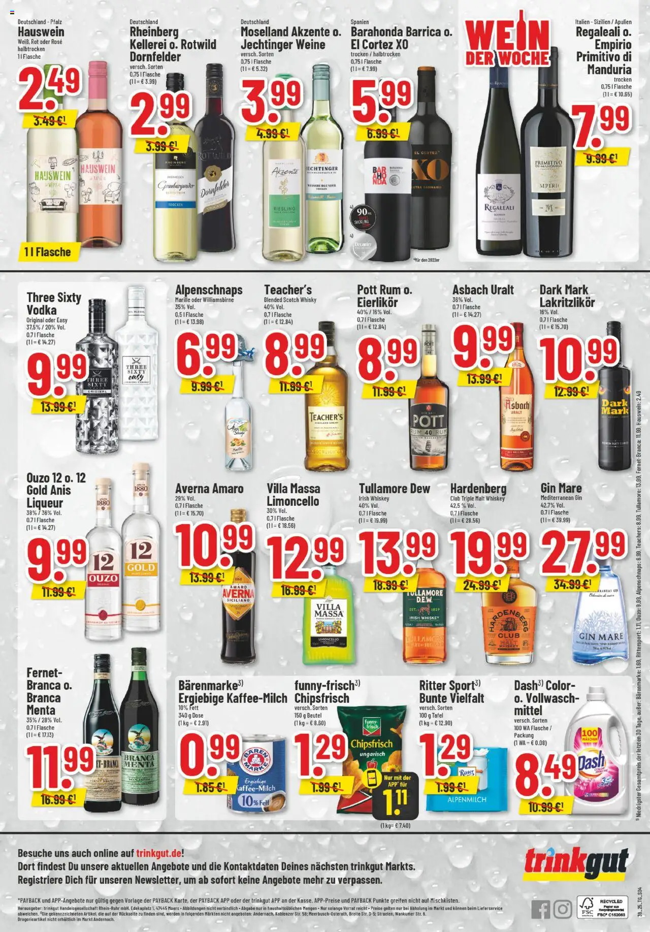 Trinkgut Prospekt – gültig ab 22.09.2025 | Seite: 6 | Produkte: Ouzo 12, Ouzo, Limoncello, Vodka