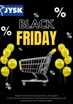 Jysk Black Friday obaveštenje - pregled Jysk kataloga - važi od 28.10.2025