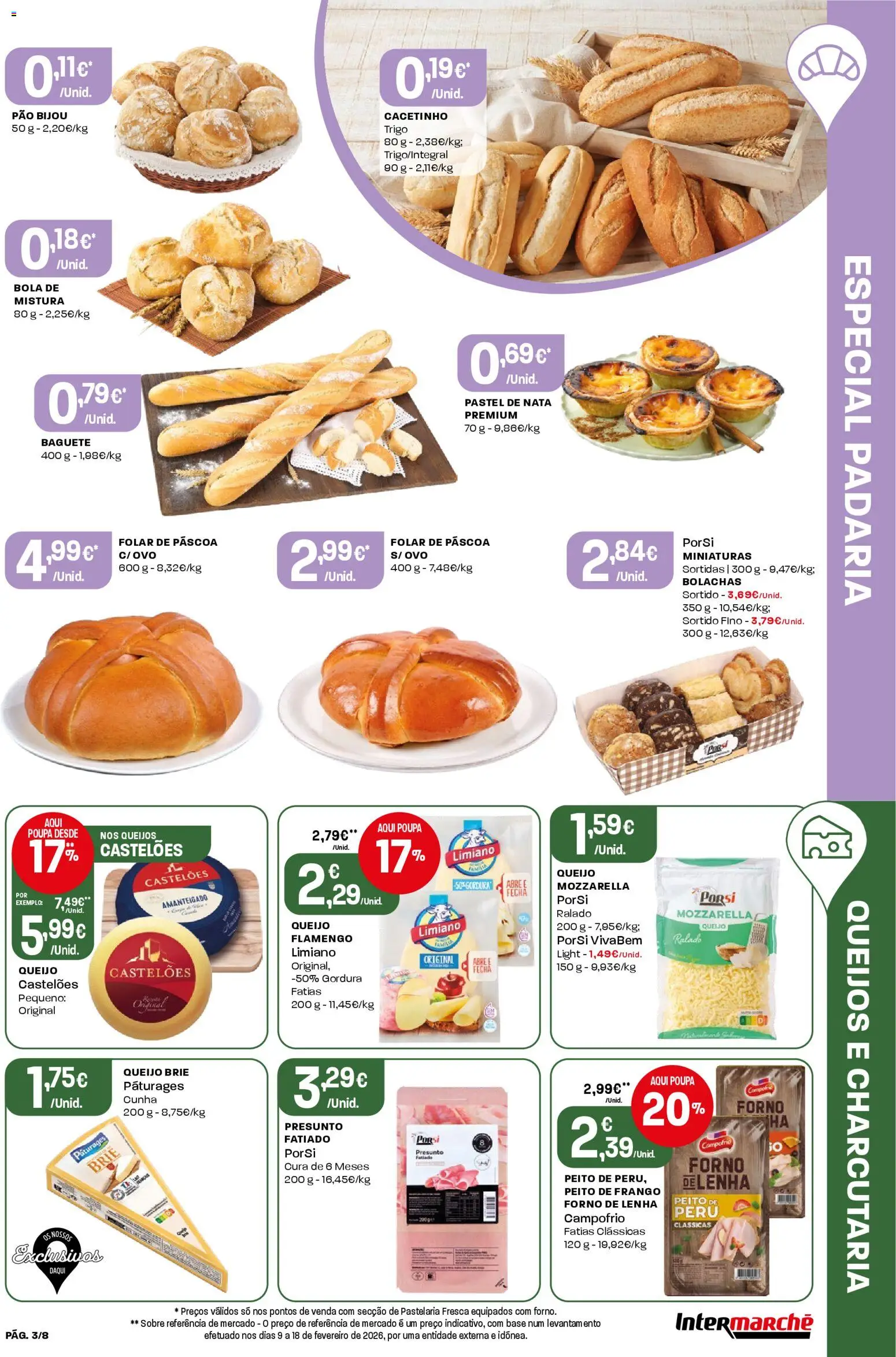 Intermarché Folheto Mini │ válido de 26.03.2026 | Página: 3 | Produtos: Peito de frango, Base, Queijo, Nata