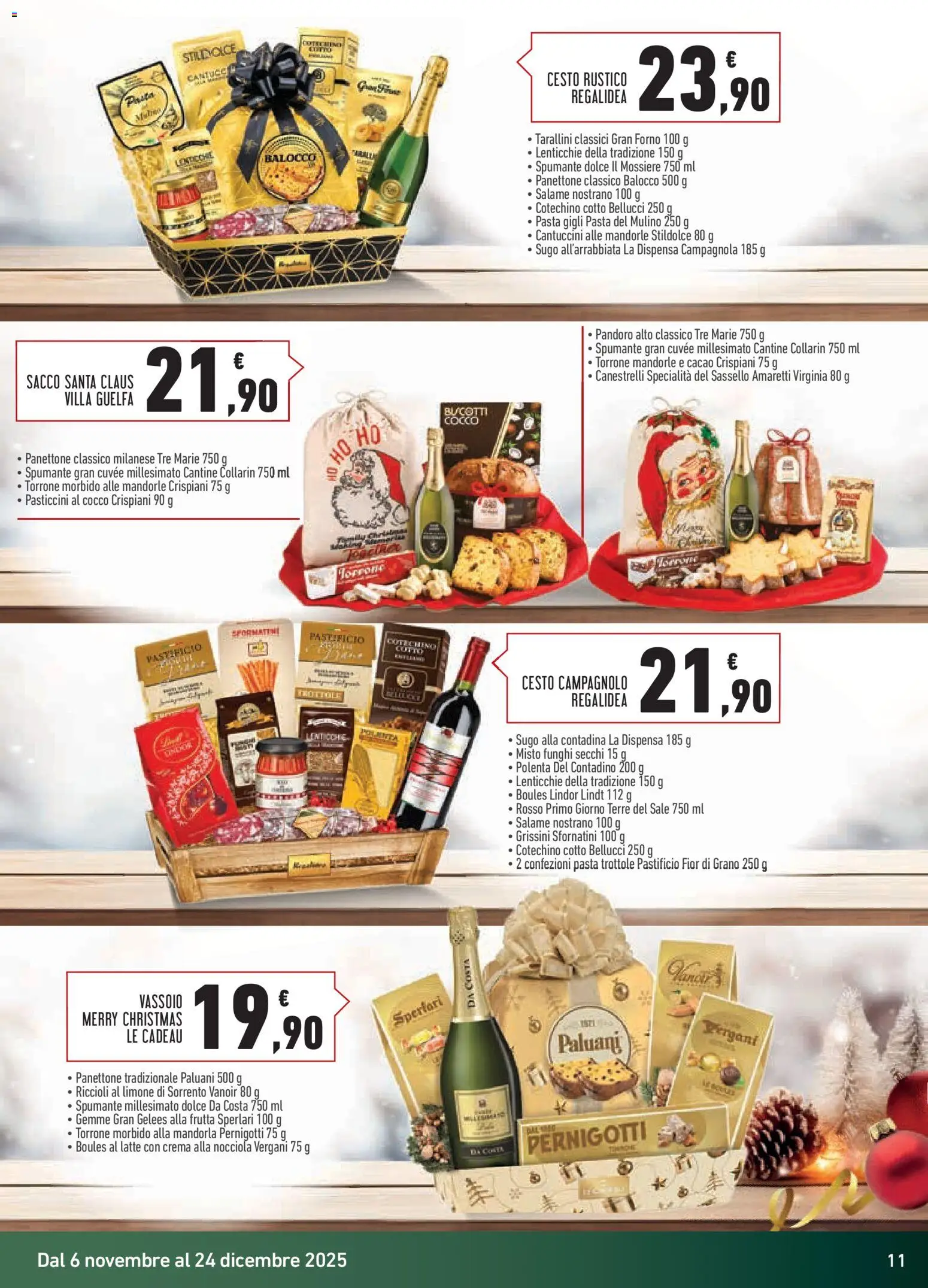 Volantino Conad del 06.11.2025 | Pagina: 11 | Prodotti: Sale, Pasta, Grissini, Forno