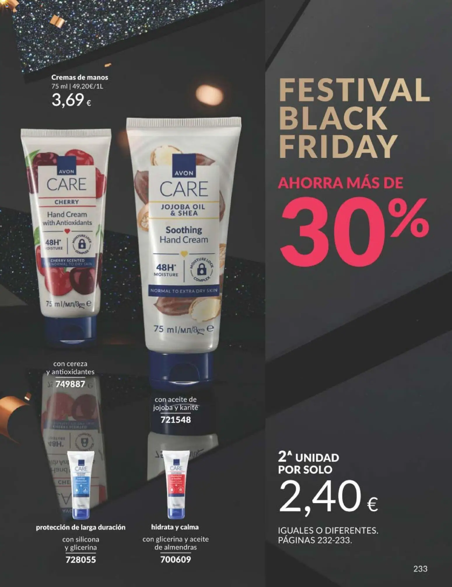 Catálogo AVON campaña 11 Black Friday │ válido desde el 01.11.2025 | Página: 233 | Productos: Aceite, Aceite de jojoba