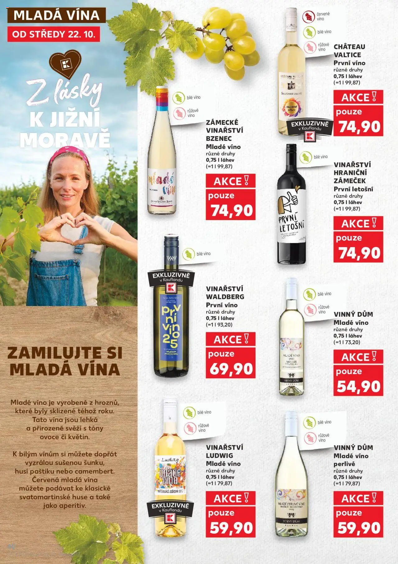 Kaufland leták - Chomutov od 22.10.2025 | Strana: 40 | Produkty: Ovoce, Víno, Červené víno, Láhev