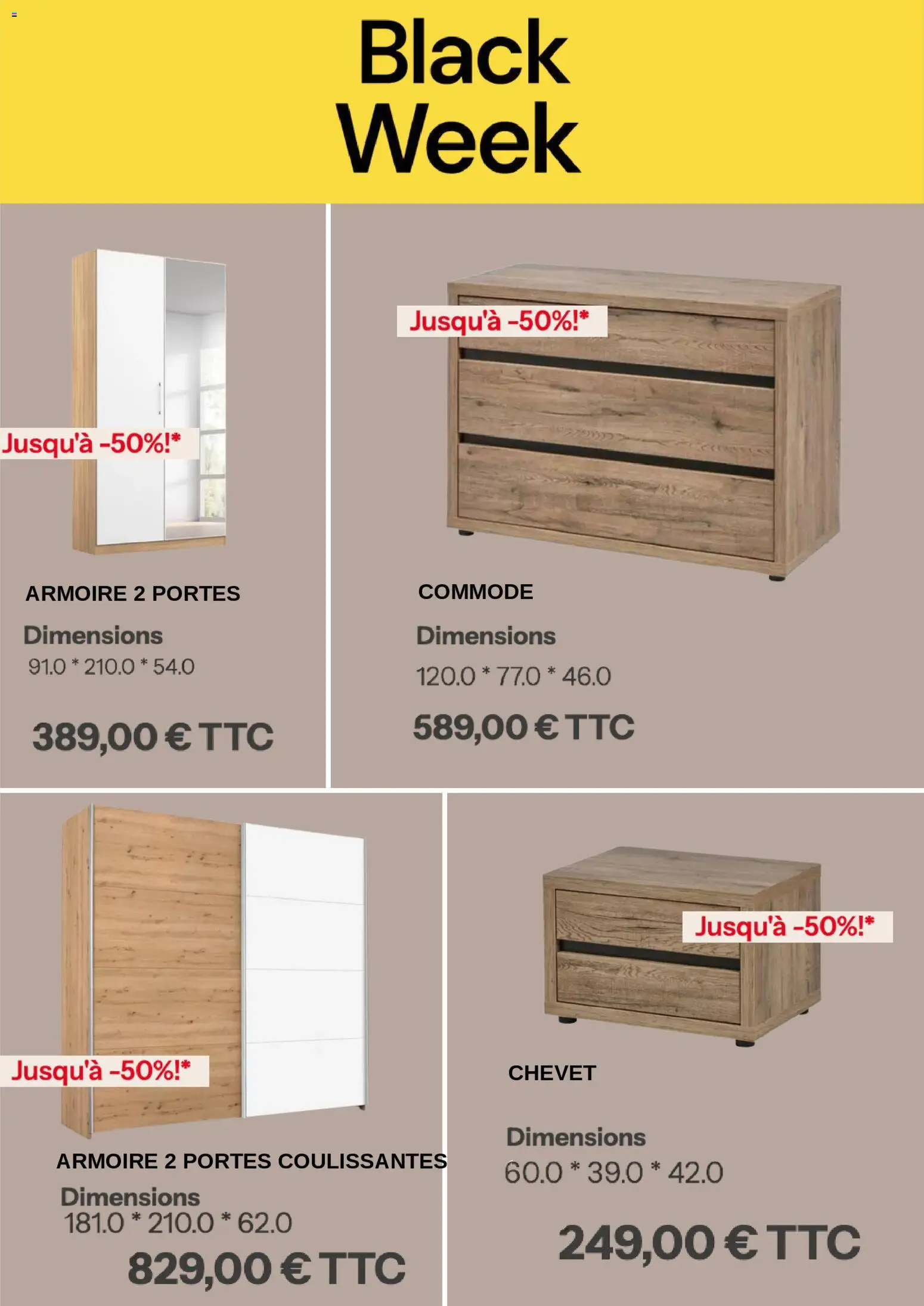 {H1} | Page: 3 | Produits: Armoire, Commode, Portes