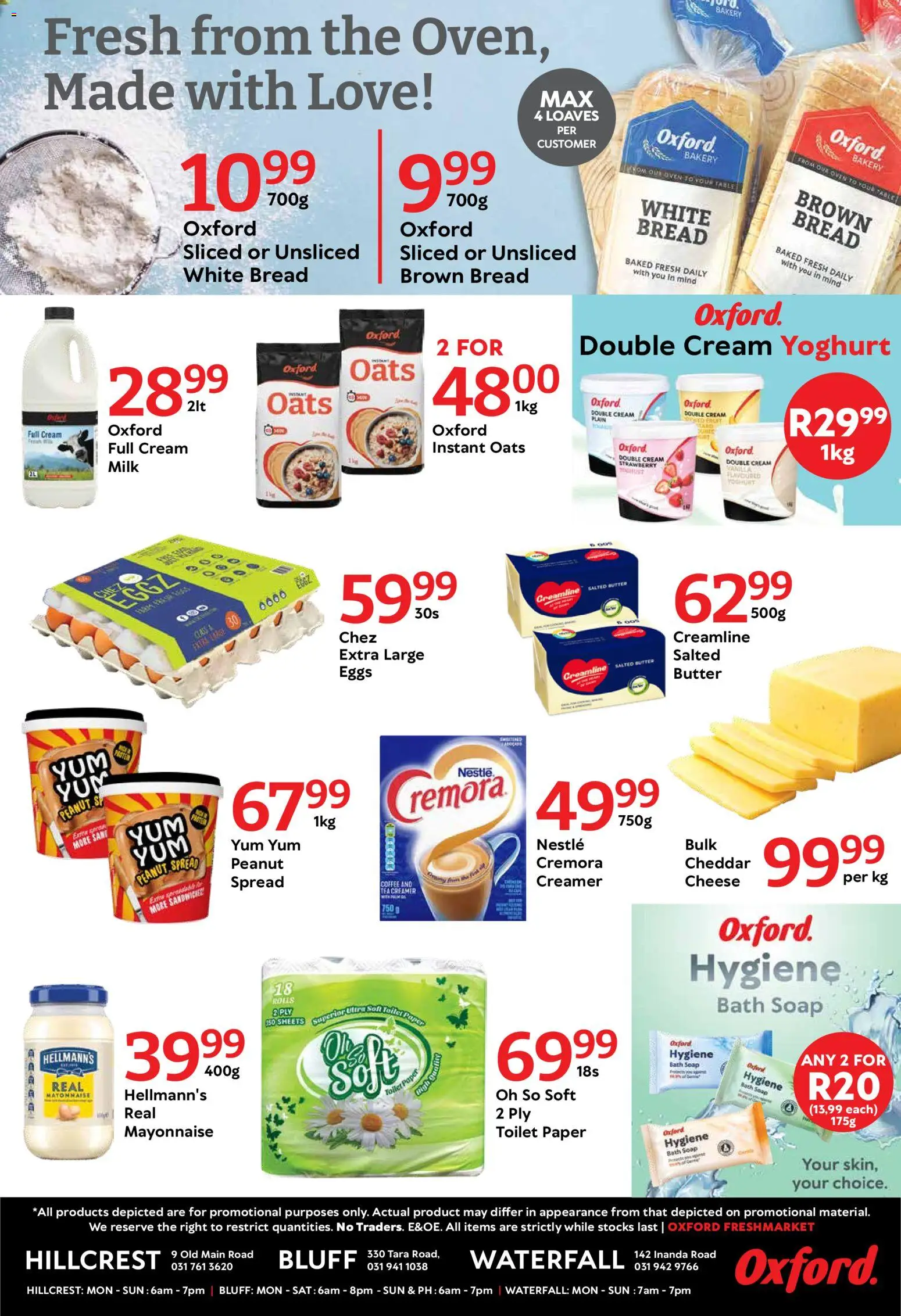 New Oxford Freshmarket catalogue – valid from 28.04.2026 | Page: 2 | Products: Oven, Milk, Eggs, Bread