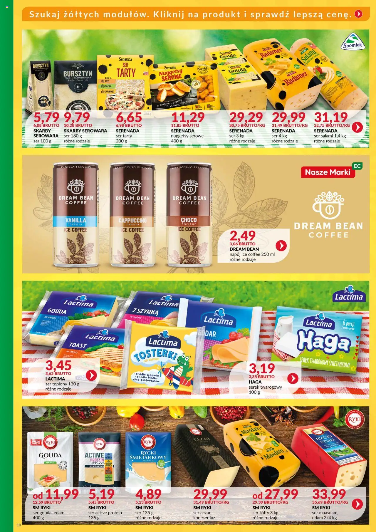 Eurocash Gazetka - Katalog Artykułów Spożywczych od 01.06.2025 | Strona: 10 | Produkty: Ser żółty, Ser topiony, Ser, Salami