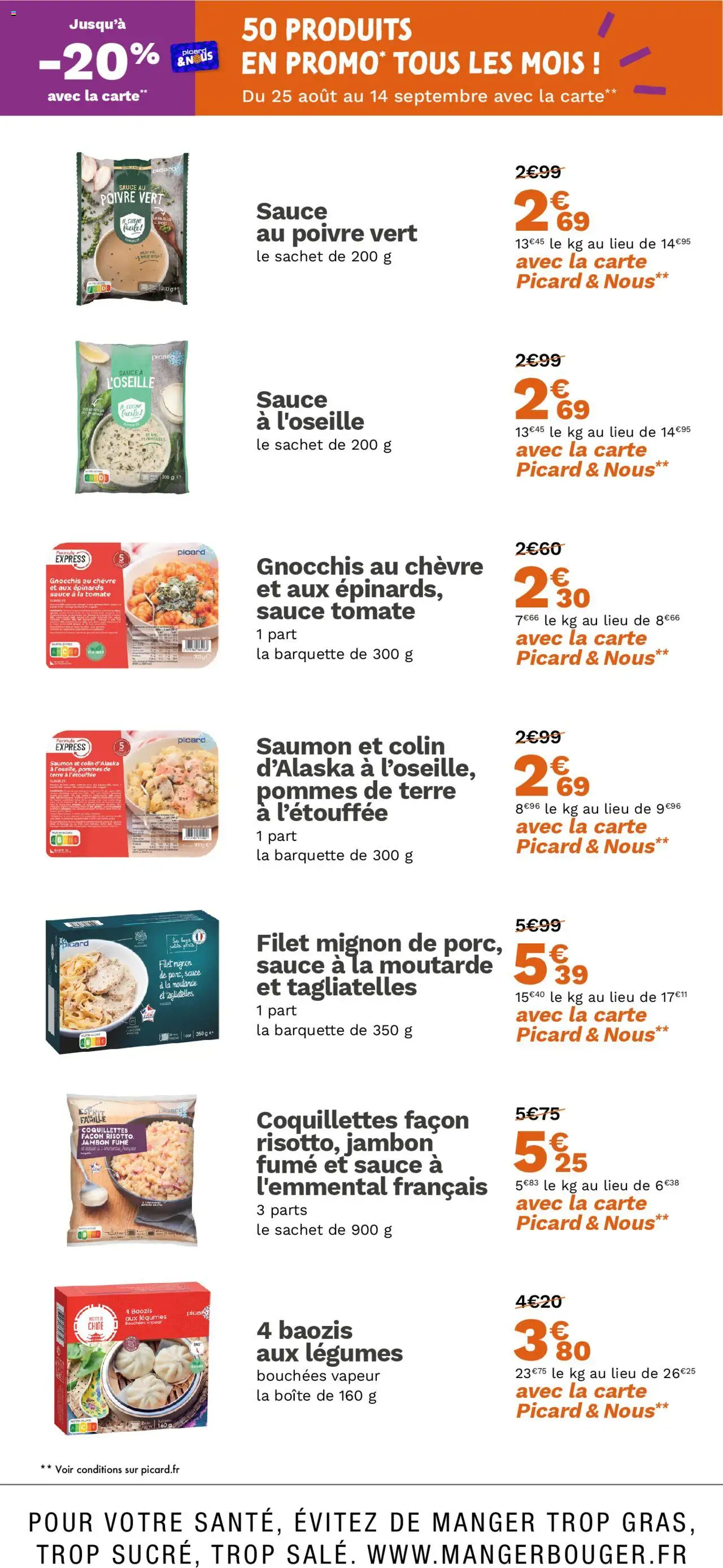  | Page: 11 | Produits: Jambon, Filet mignon, Saumon, Pommes de terre