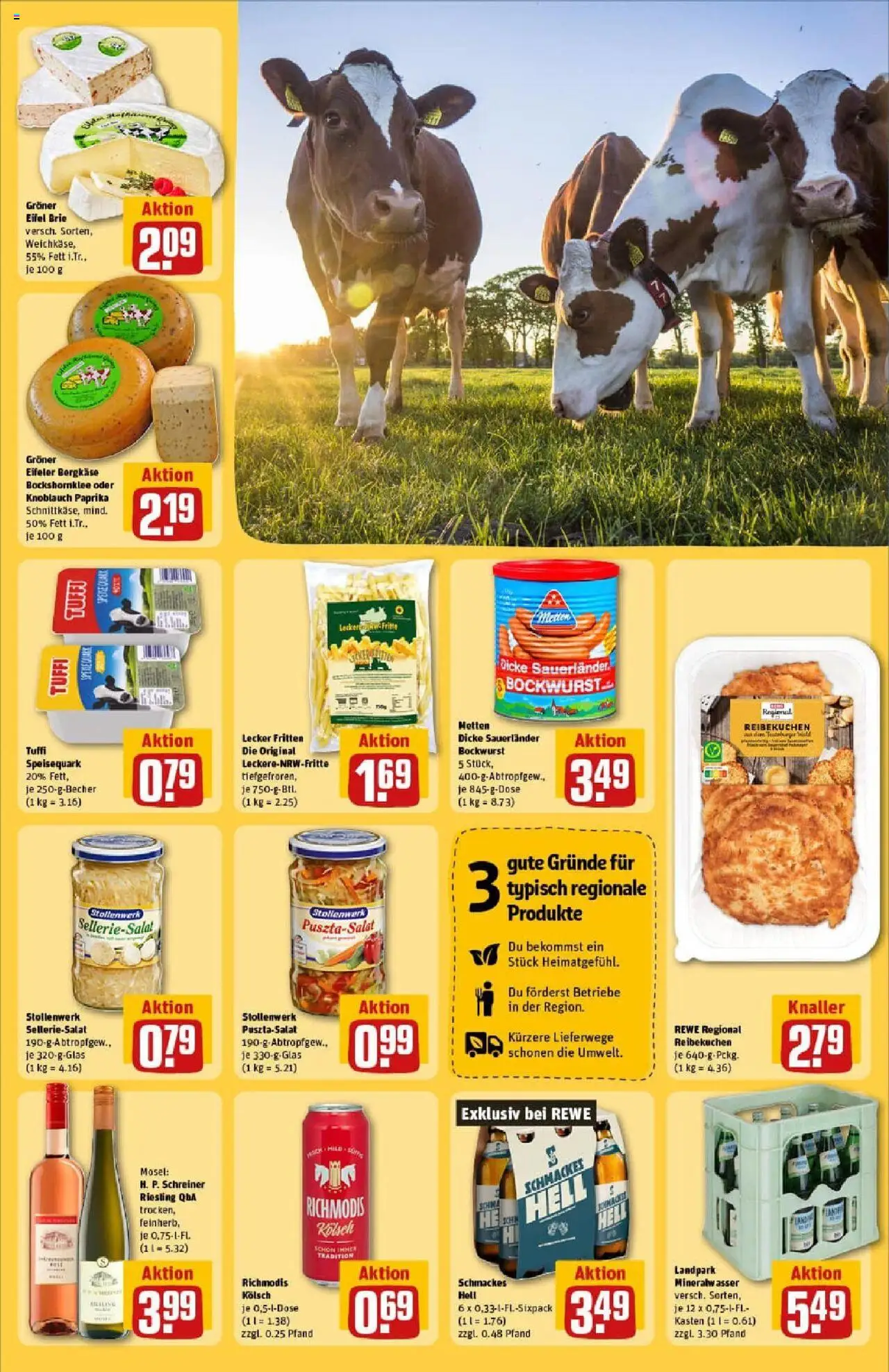 Rewe prospekt Köln / Rodenkirchen	 - gültig ab dem 29.06.2025 | Seite: 29 | Produkte: Bockwurst, Dicke sauerlander bockwurst, Mineralwasser, Paprika