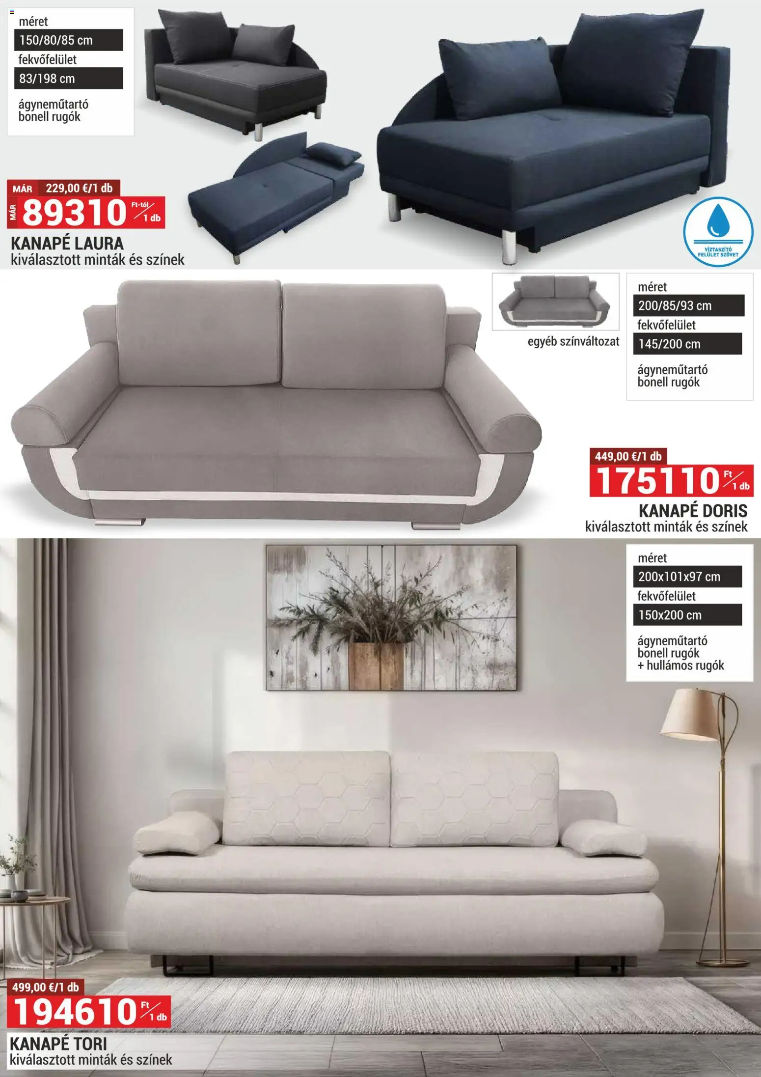 Merkury Market akciós ujság - amely érvényes a következő dátumtól: 01.03.2026 | Oldal: 13 | Termékek: Kanapé