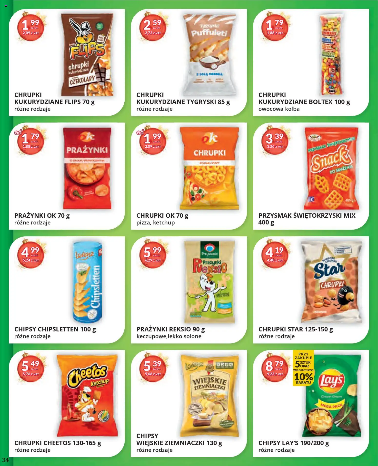 Eurocash Gazetka od 17.11.2025 | Strona: 34 | Produkty: Czekolady, Ketchup, Przysmak świętokrzyski, Ziemniaczki