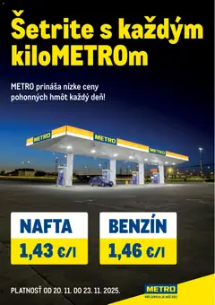 Metro leták platný od 20.11.2025