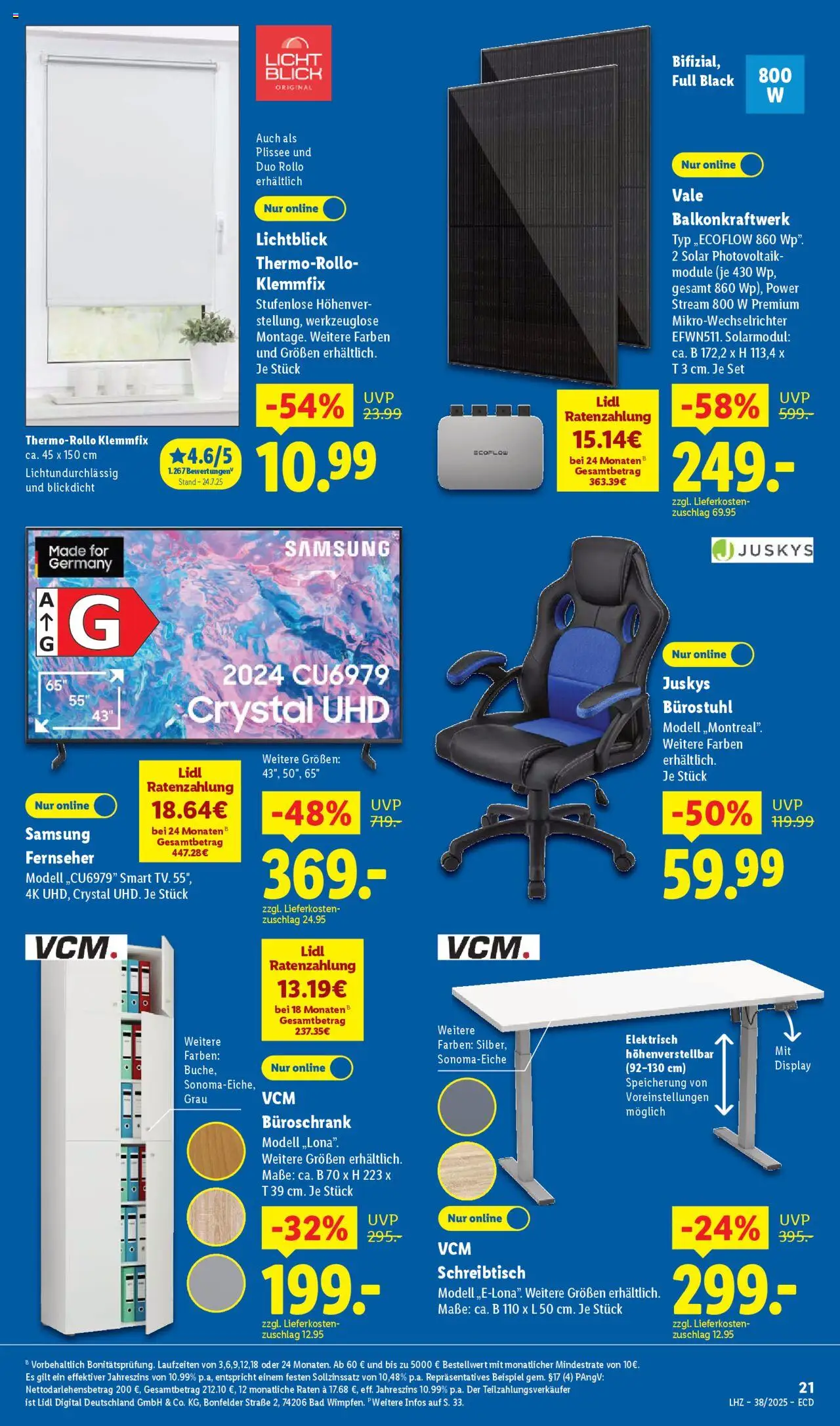Lidl Prospekt 	 – gültig ab 15.09.2025 | Seite: 33 | Produkte: Bad, Samsung, Fernseher