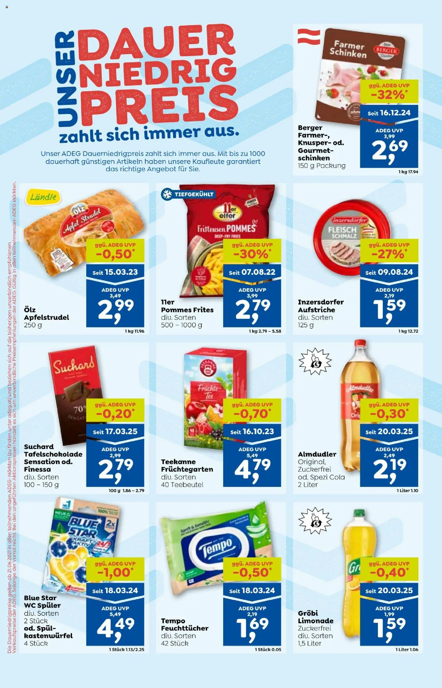 ADEG Vorarlberg gültig ab 15.01.2026 | Seite: 10 | Produkte: Dolce gusto kapszula, Schinken, Äpfel