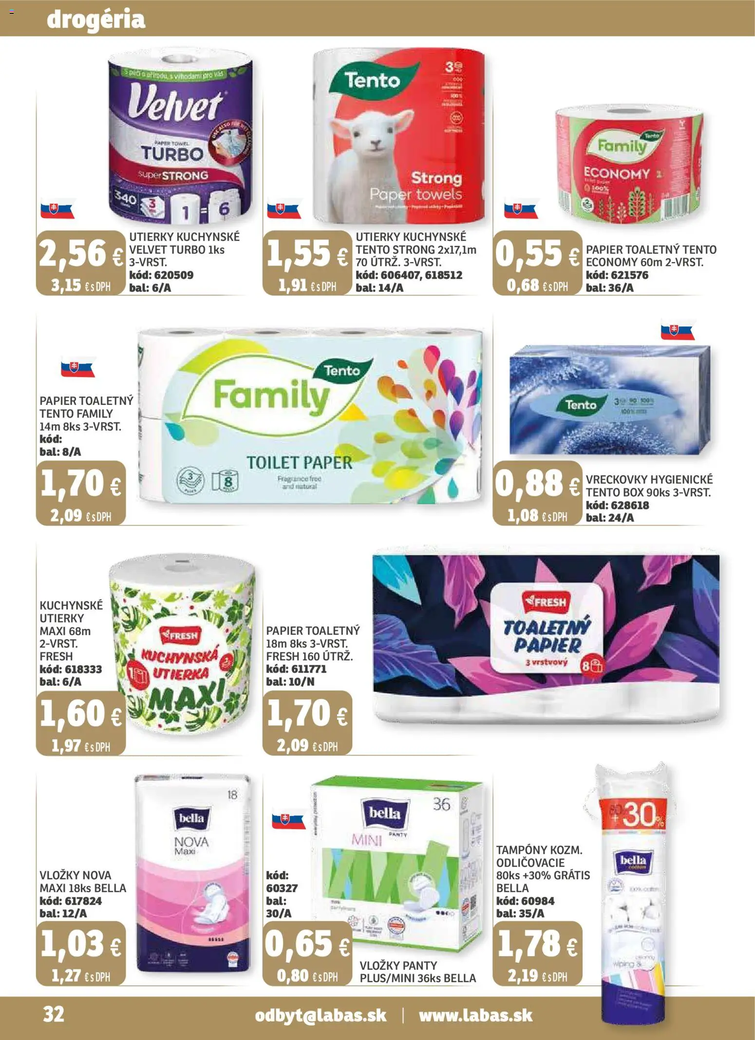 Nové Labaš akcie – leták je platný od 14.11.2025 | Strana: 32