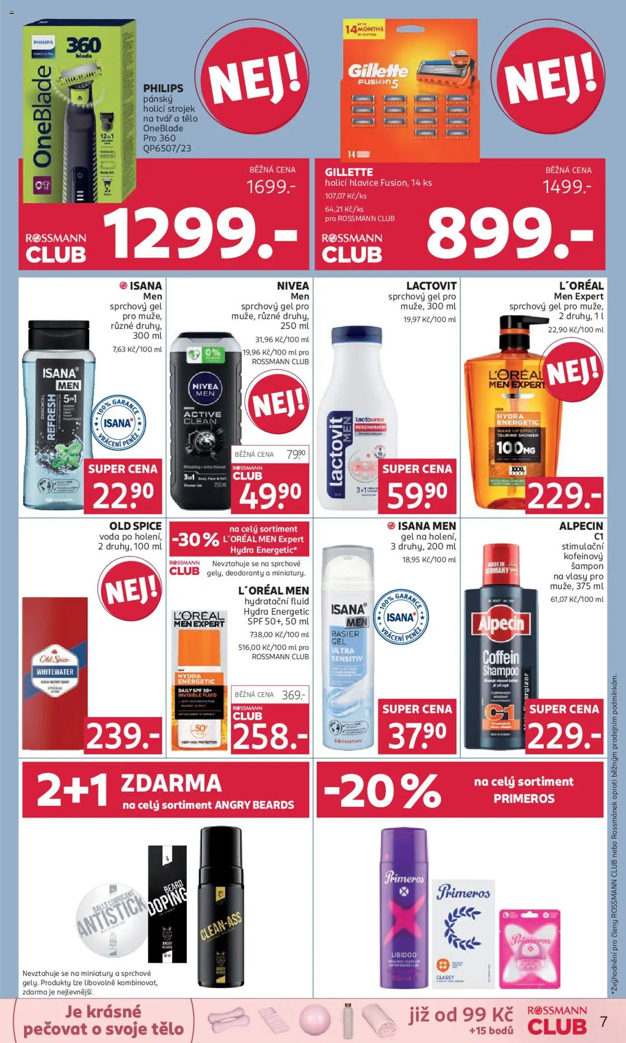 Rossmann leták od 18.06.2025 | Strana: 7 | Produkty: Sprchový gel, Nivea, Philips oneblade, Old Spice