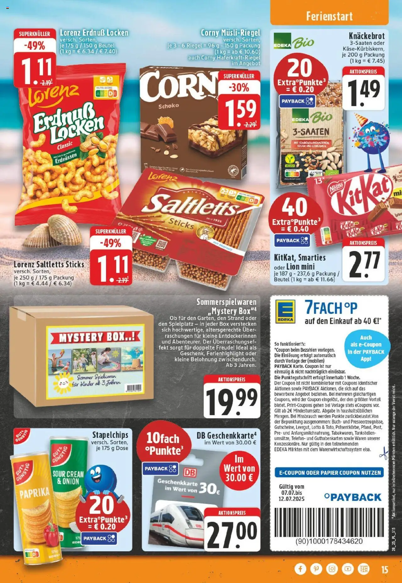 Edeka prospekt Goch	 - gültig ab dem 06.07.2025 | Seite: 15 | Produkte: Smarties, Paprika, Chips, Telefon