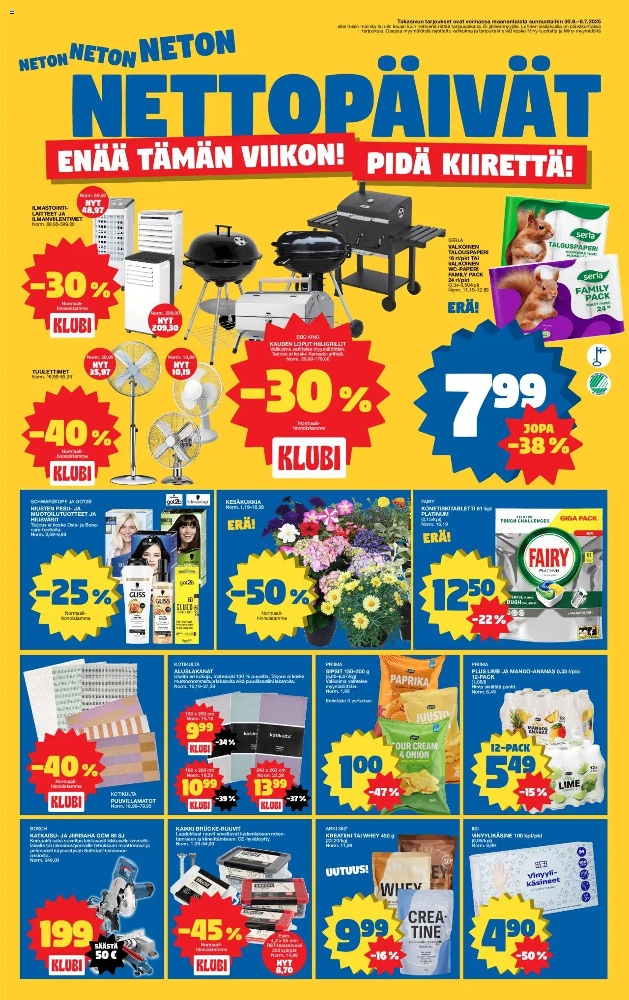  | Sivu: 16 | Tuotteet: Wc-paperi, Paprika, Ananas, Käsineet
