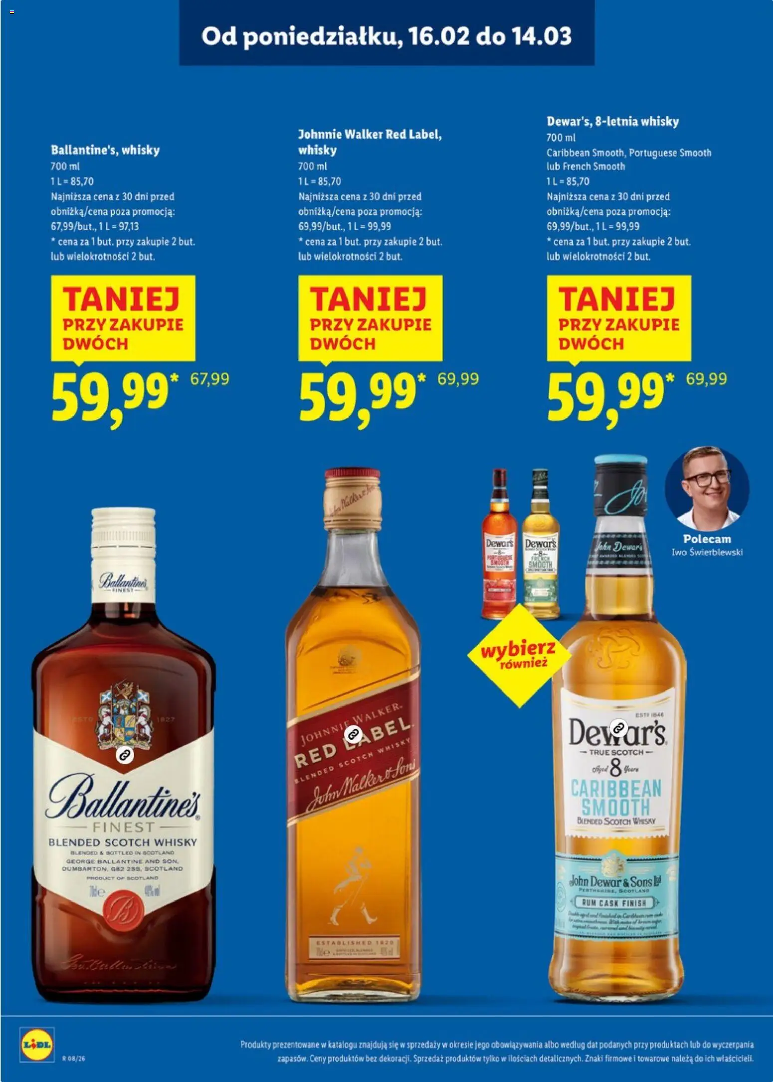 Lidl Katalog alkoholi mocnych od 16.02.2026 | Strona: 8 | Produkty: Rum, Finish, Whisky