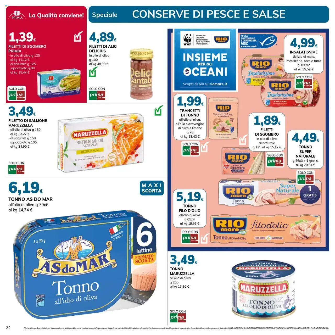 Volantino Basko del 03.06.2025 | Pagina: 22 | Prodotti: Limone, Olio, Tonno, Farro