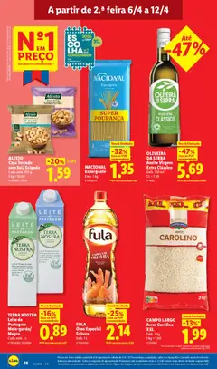 Pré-visualização OLIVEIRA DA SERRA Azeite Virgem Extra Clássico, Azeite Virgem Extra Clássico Emb. 750 ml válido de 06.04.2026 | Página: 18