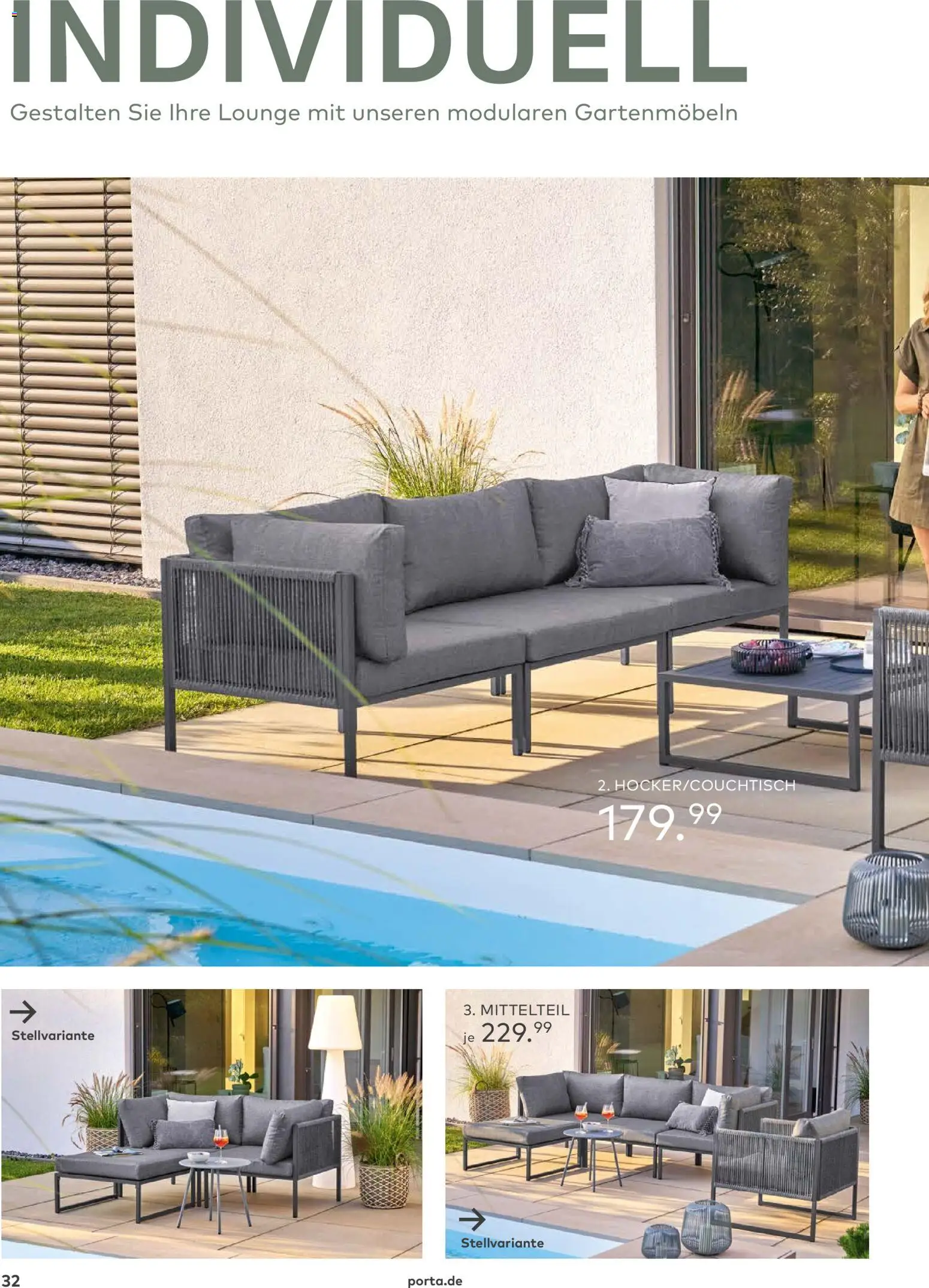 Porta! Gartenmöbel Katalog – gültig ab 01.03.2026 | Seite: 32