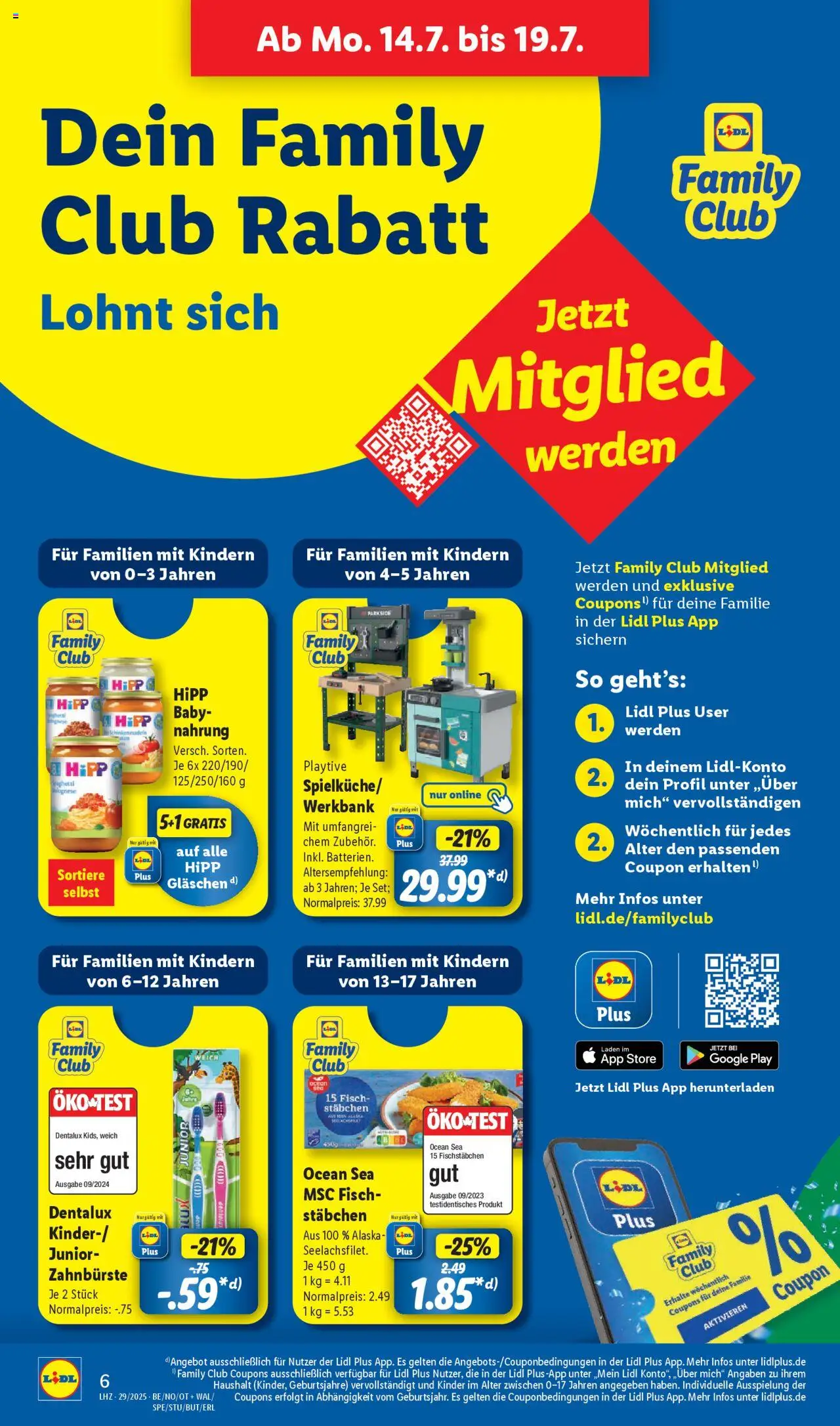 Lidl Prospekt Holzminden - gültig ab dem 14.07.2025 | Seite: 14 | Produkte: Fisch, Zahnbürste, Fischstabchen