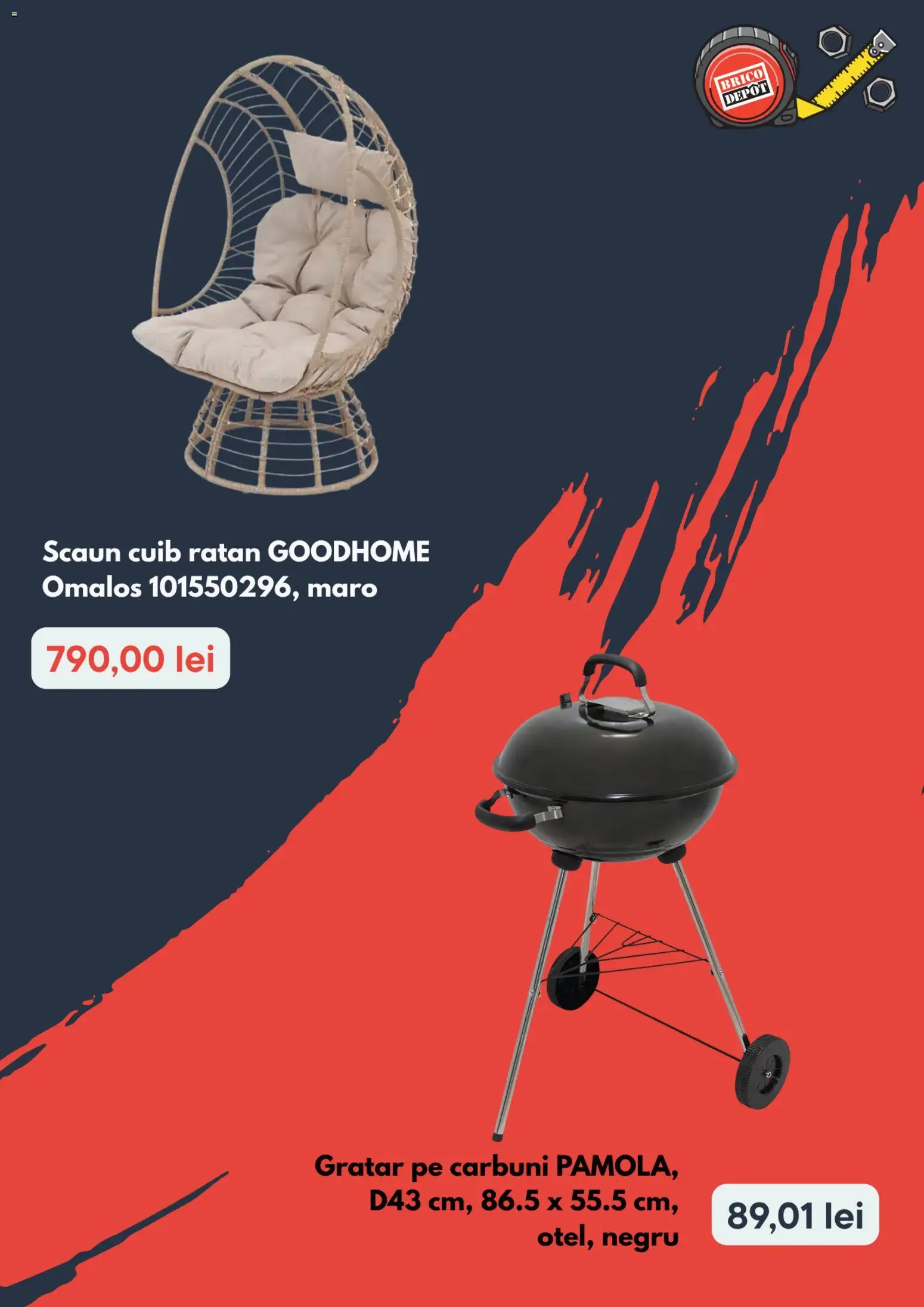 Noul catalog Brico Depot – valabil de la 02.04.2026 | Pagină: 4 | Produse: Grătar, Scaun