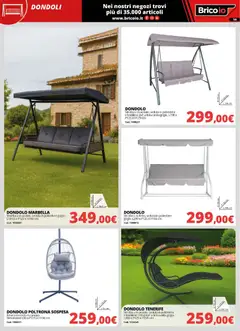 Anteprima del volantino Brico io volantino valido a partire dal 30.03.2026 | Pagina: 38 | Prodotti: Dondolo, Amaca, Poltrona