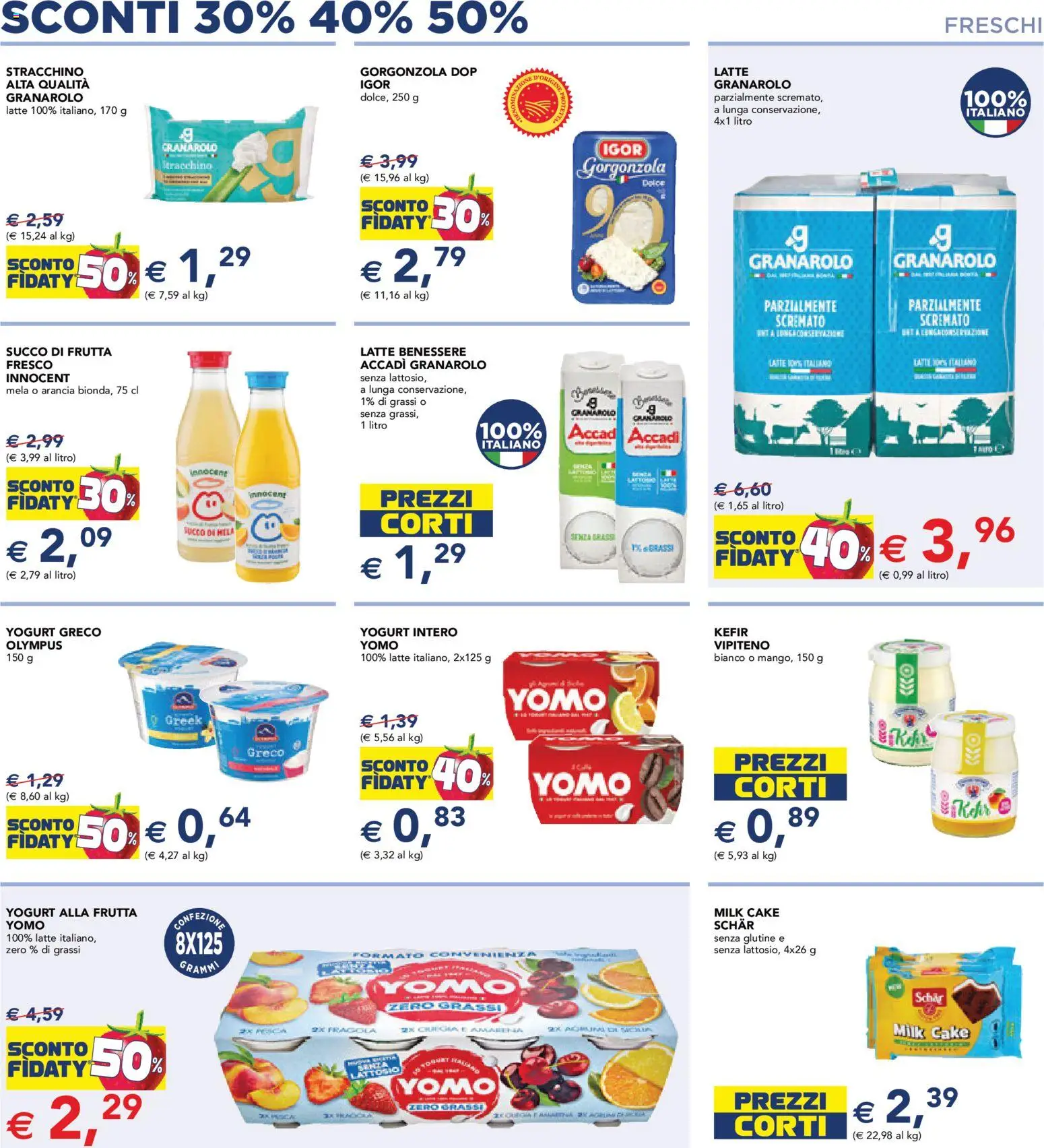 Volantino Esselunga S del 02.01.2026 | Pagina: 5 | Prodotti: Frutta, Latte, Gorgonzola, Succo di frutta