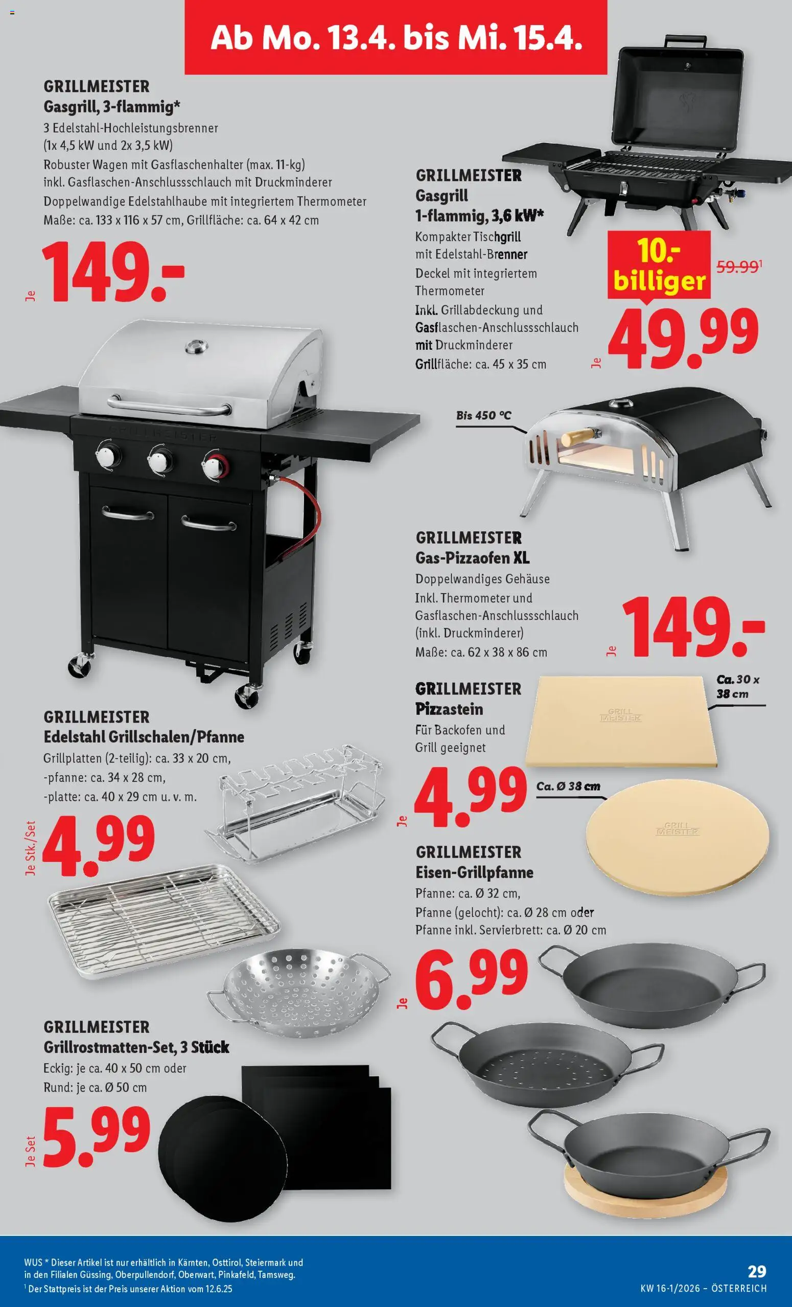Lidl Flugblatt - Oberpullendorf, Güssing, Oberwart gültig ab 08.04.2026 | Seite: 32 | Produkte: Grill, Thermometer