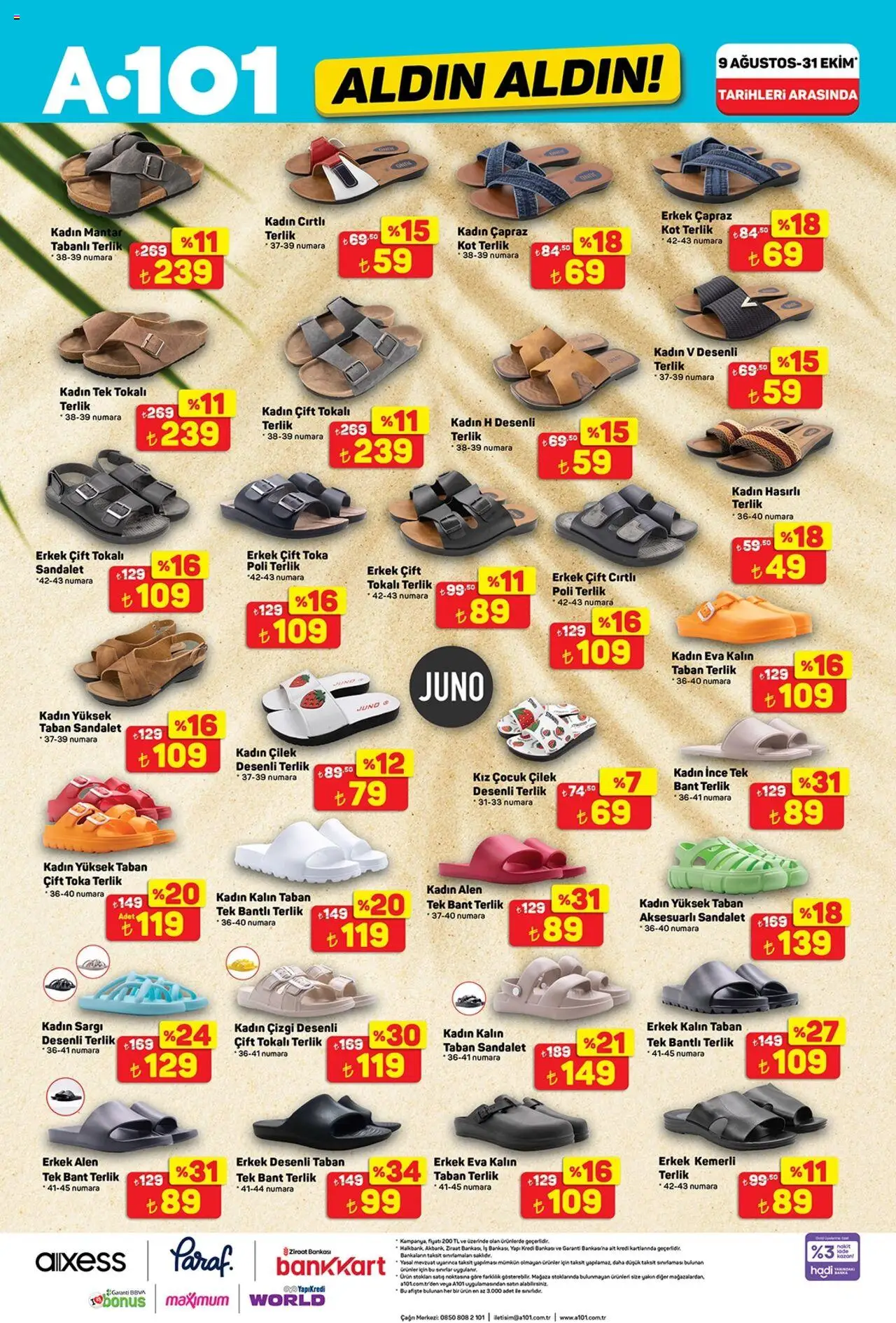 A101 Katalog Aldın Aldın - 04.09.2025 tarihinden itibaren geçerlidir | Sayfa: 35 | Ürünler: Çilek, Sandalet, Mantar, Bant